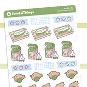 Matcha Munchies Chocorooms & Pocky Stickers - SumLilThings