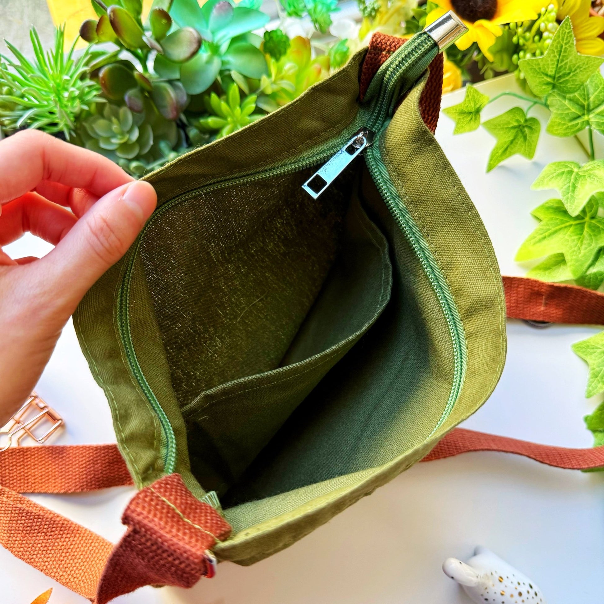 Messenger Bag - Lil' Misfit Camp (Forest Green) - SumLilThings