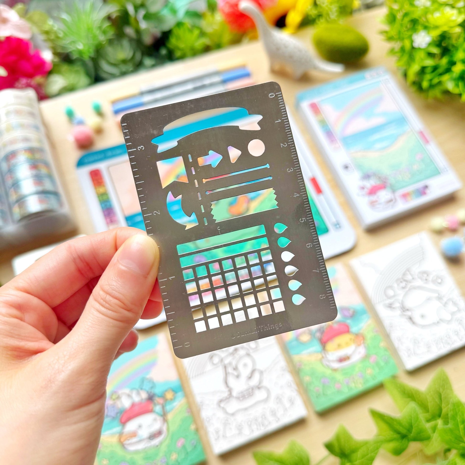 Metal Stencil - Functional Shapes for Journaling - SumLilThings