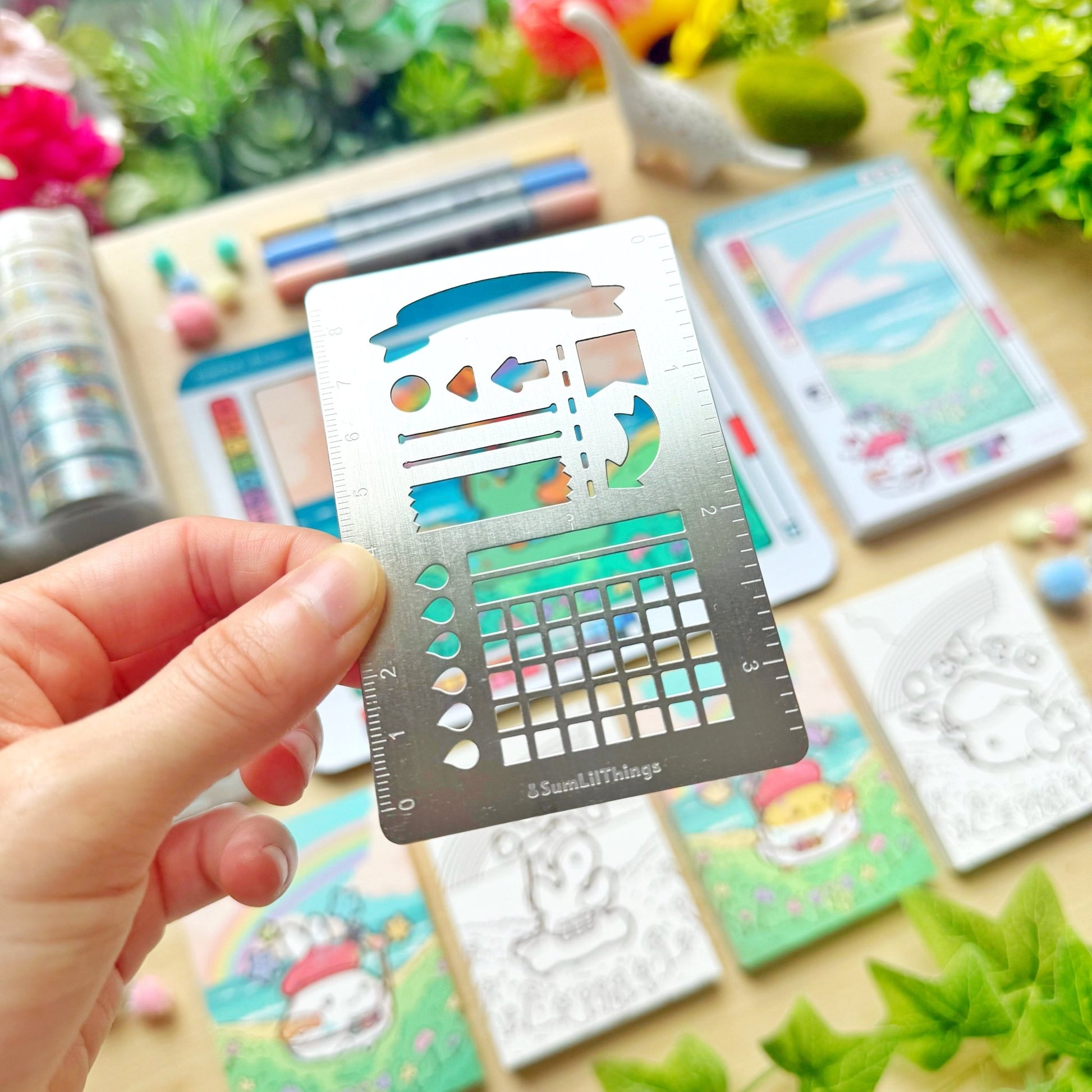 Metal Stencil - Functional Shapes for Journaling - SumLilThings