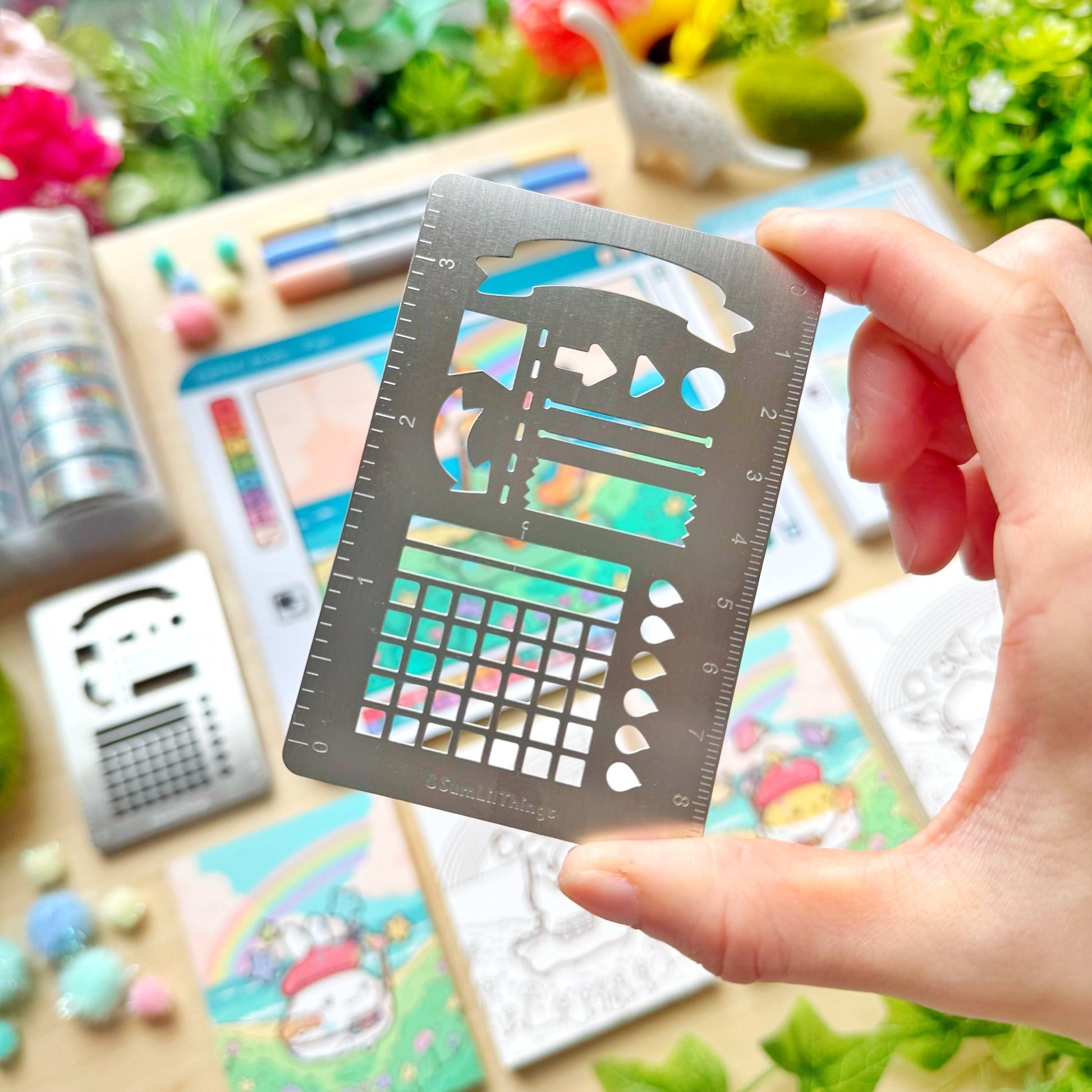 Metal Stencil - Functional Shapes for Journaling - SumLilThings