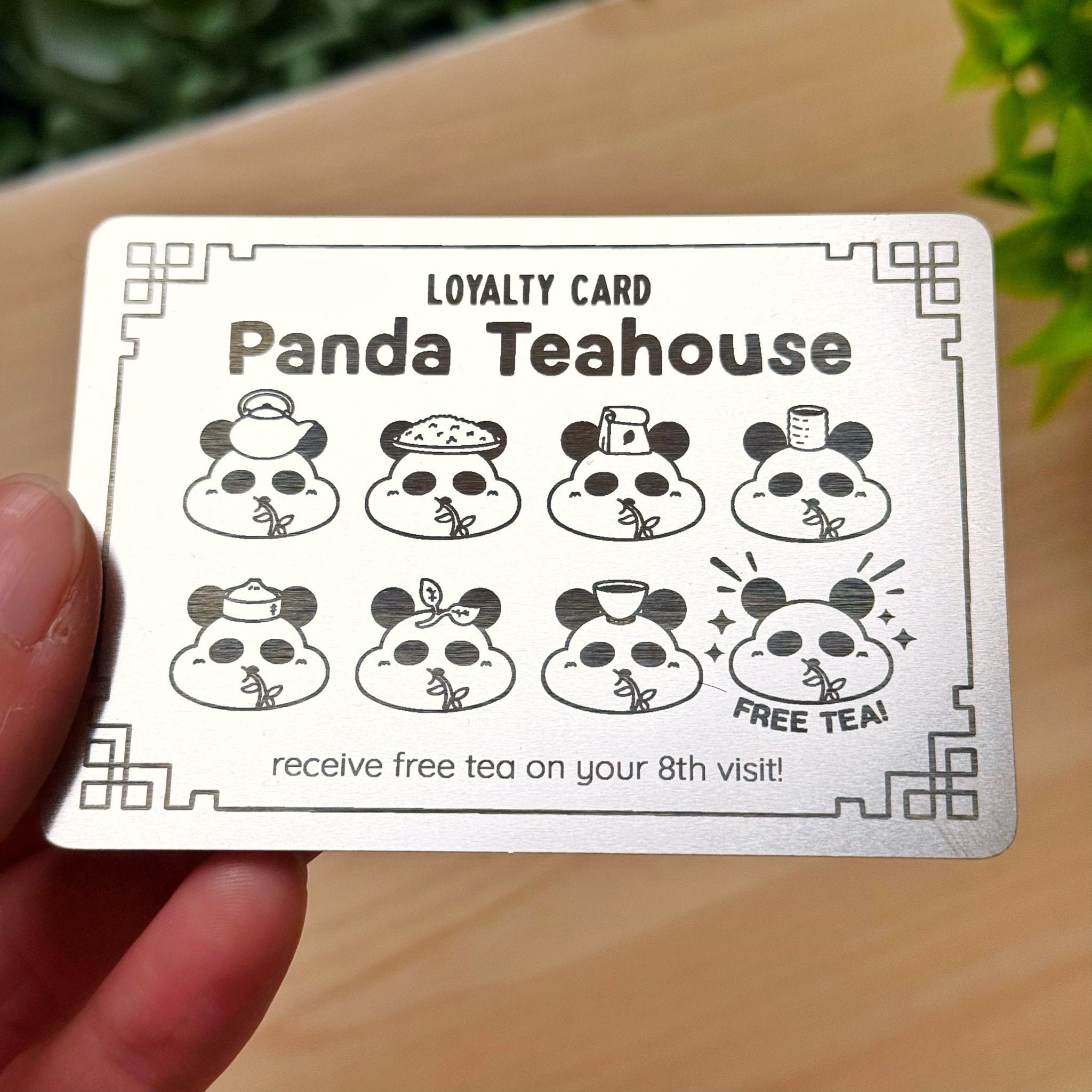Metal Washi Cutter - Lil' Panda Teahouse Reward Card - SumLilThings