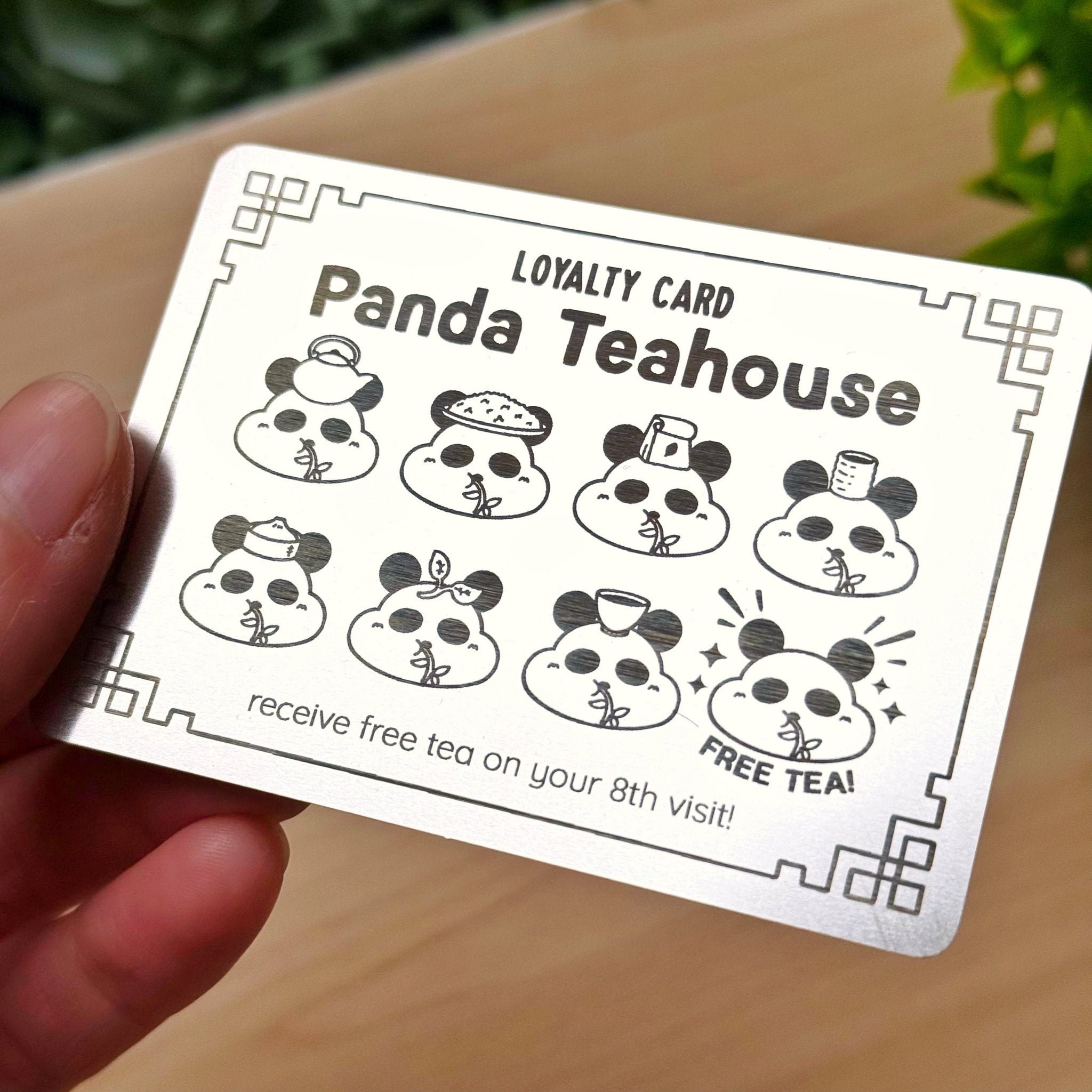 Metal Washi Cutter - Lil' Panda Teahouse Reward Card - SumLilThings