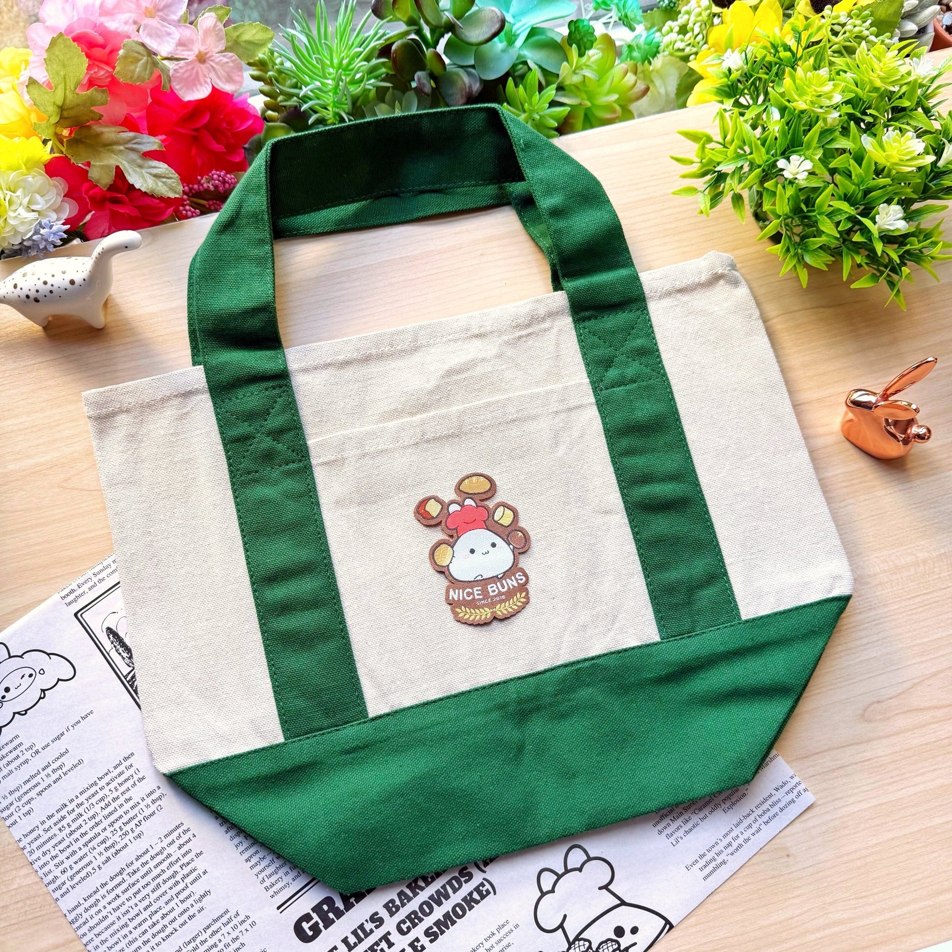 Mini Canvas Tote Bag - Nice Buns - SumLilThings