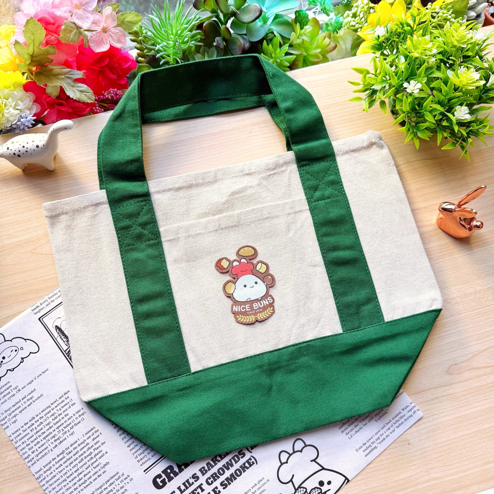 Mini Canvas Tote Bag - Nice Buns - SumLilThings