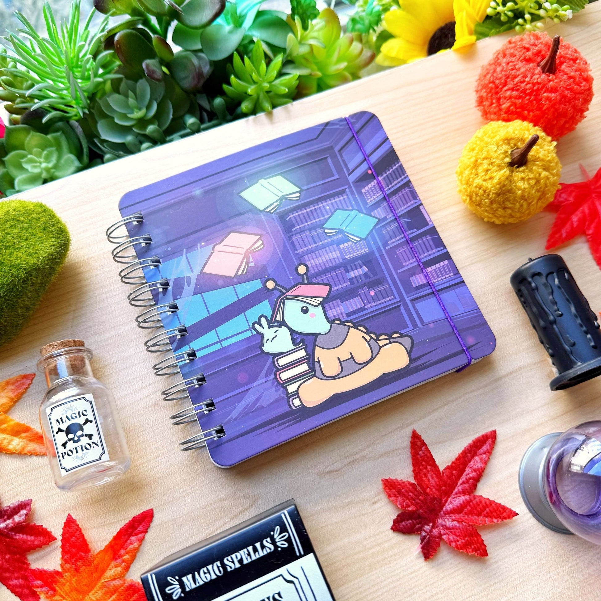 Mistwood Manor Library Spiral Notebook (Dot Grid) - SumLilThings