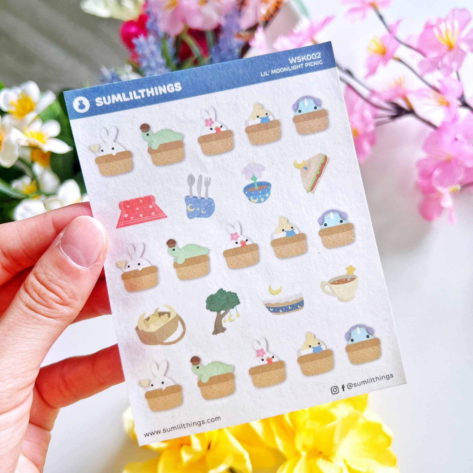 Moonlight Picnic Washi Stickers - SumLilThings