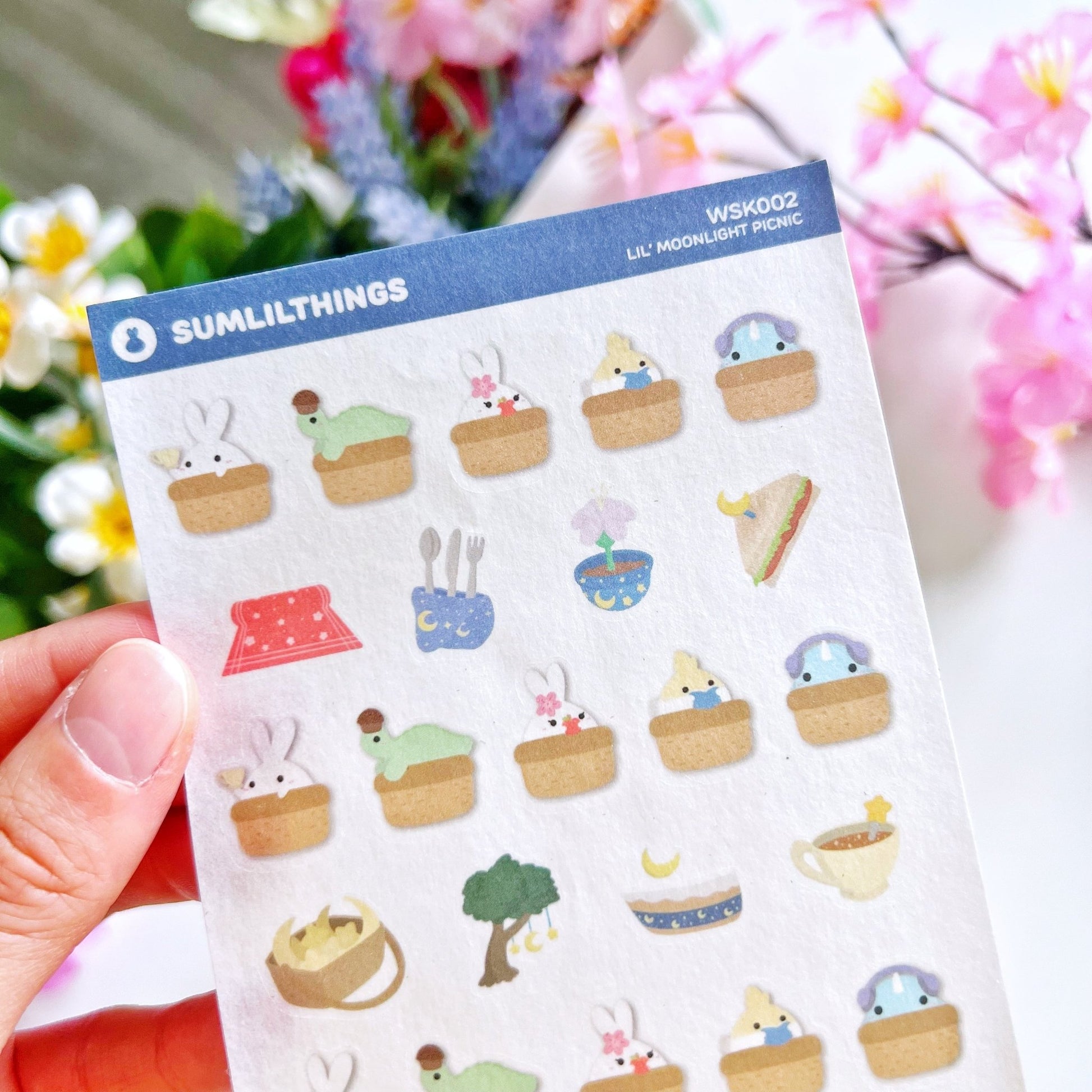 Moonlight Picnic Washi Stickers - SumLilThings