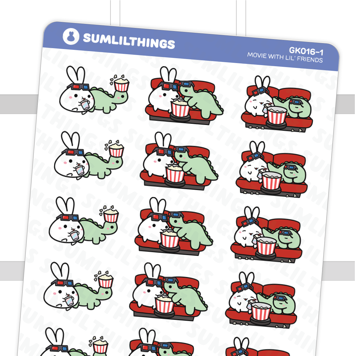 Movie with Lil' Friends Stickers - SumLilThings