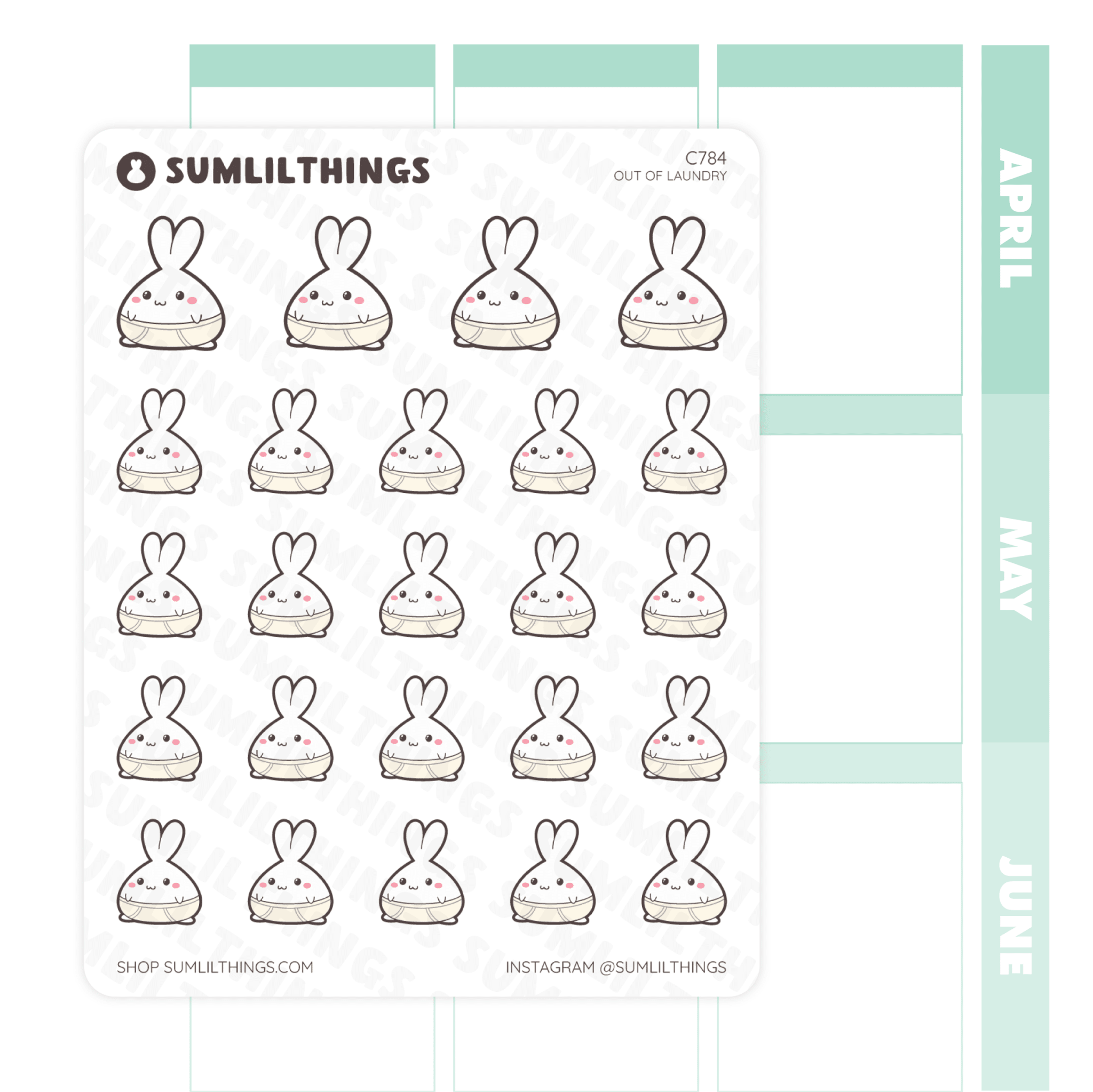 Out of Laundry Stickers - SumLilThings