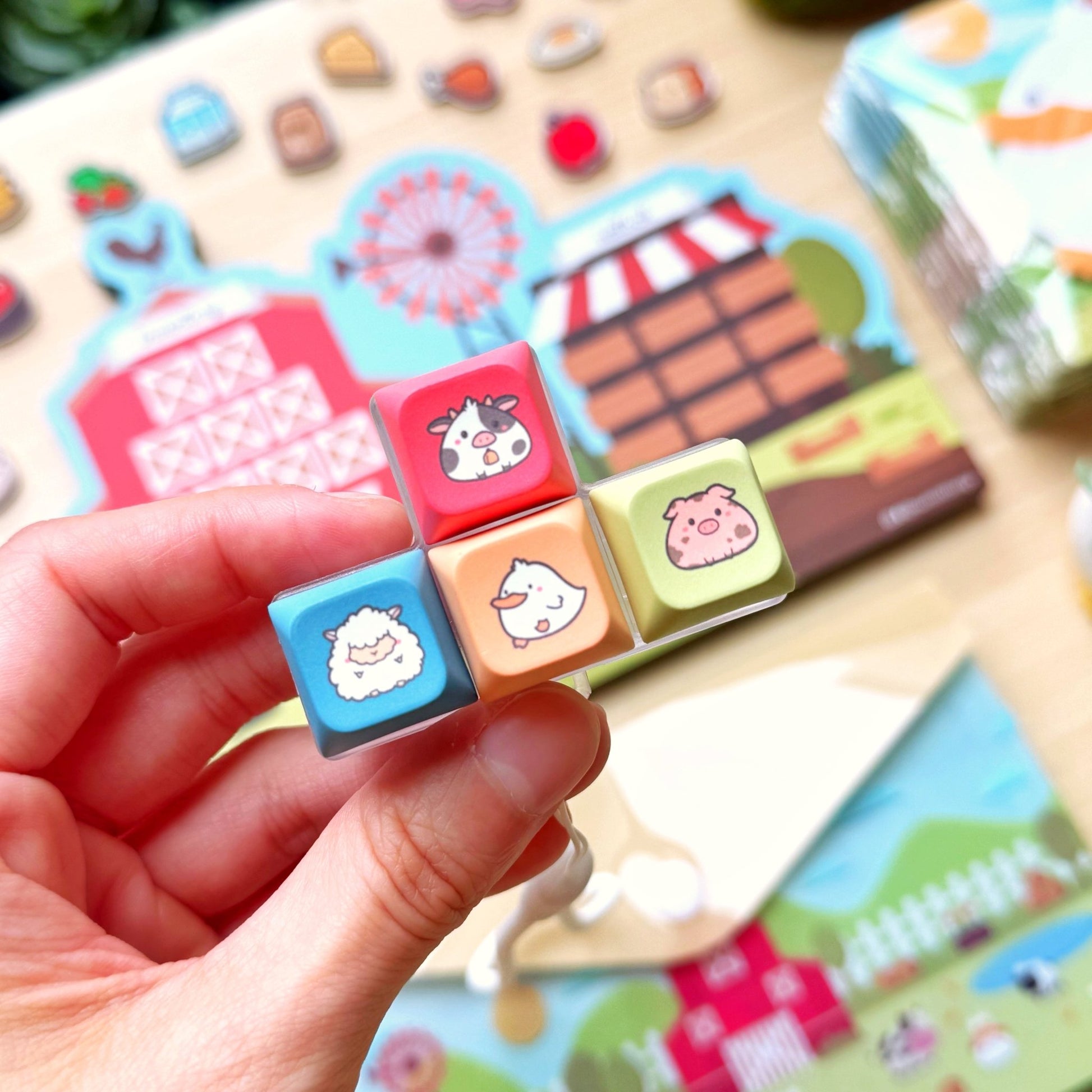 Pasture Pals Keyboard Fidget Keychain - SumLilThings