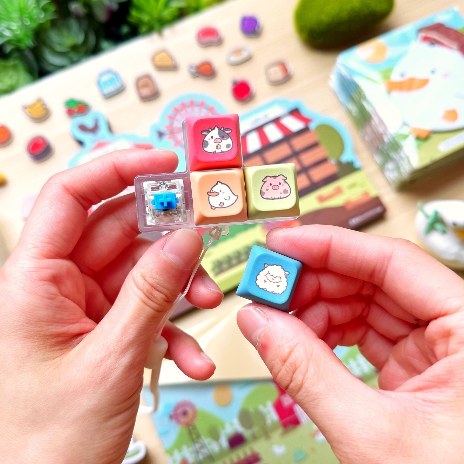 Pasture Pals Keyboard Fidget Keychain - SumLilThings