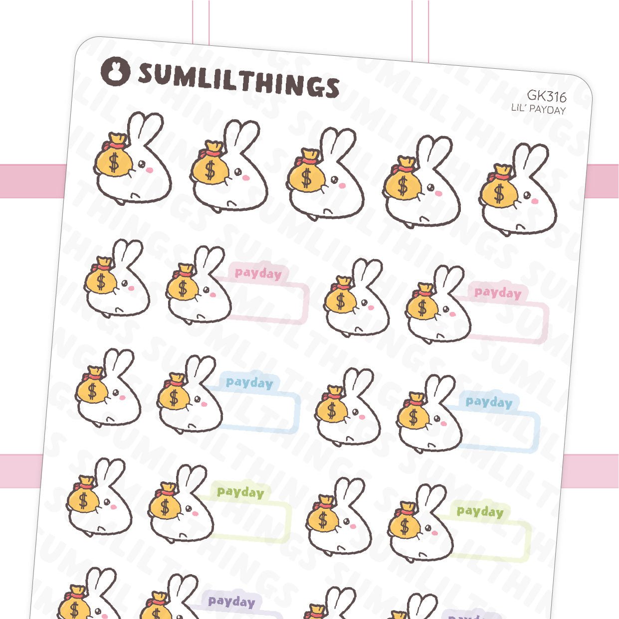 Pay Day Tracker Stickers - SumLilThings