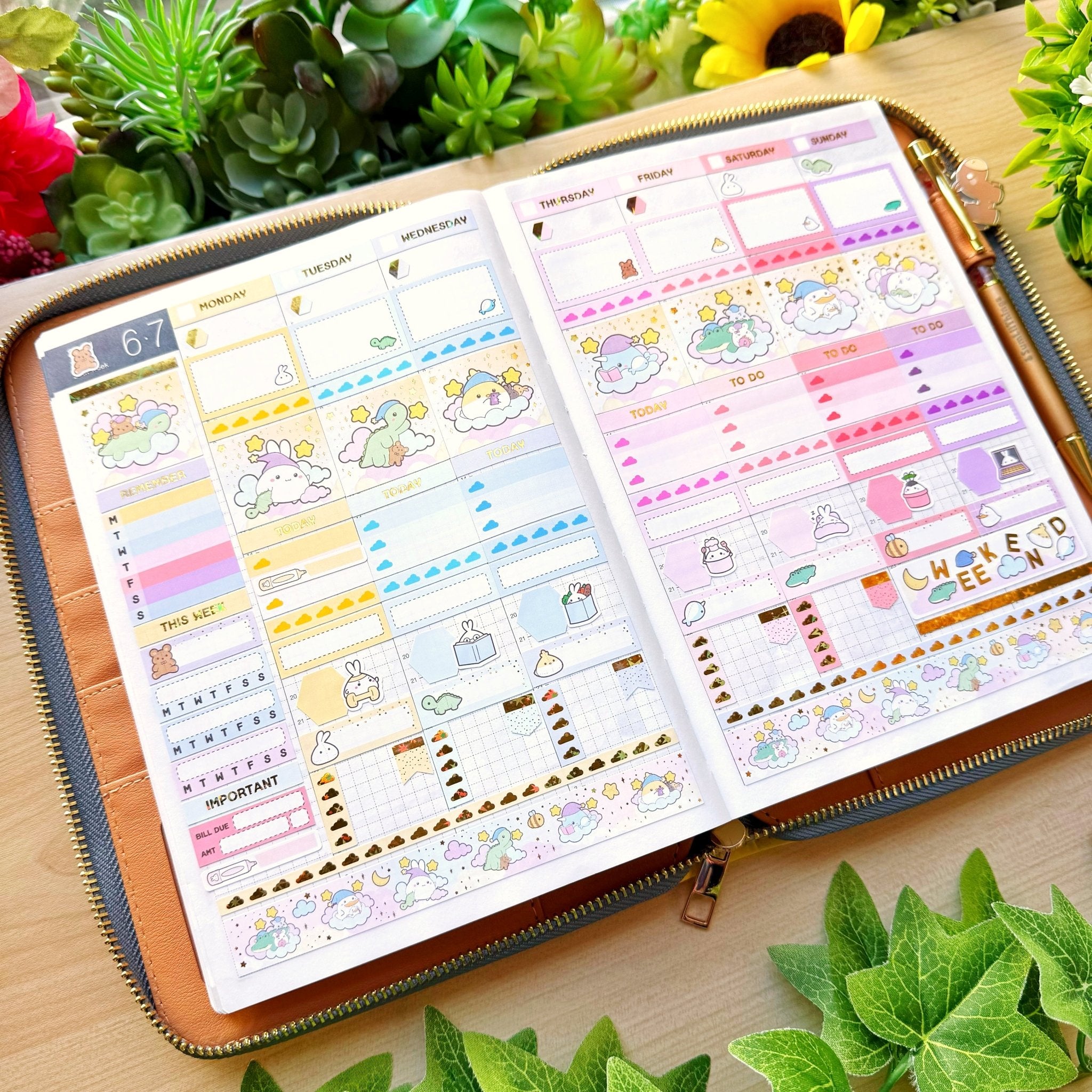 Planner PU Folio - Lil' Horse Race (A5 Size) - SumLilThings
