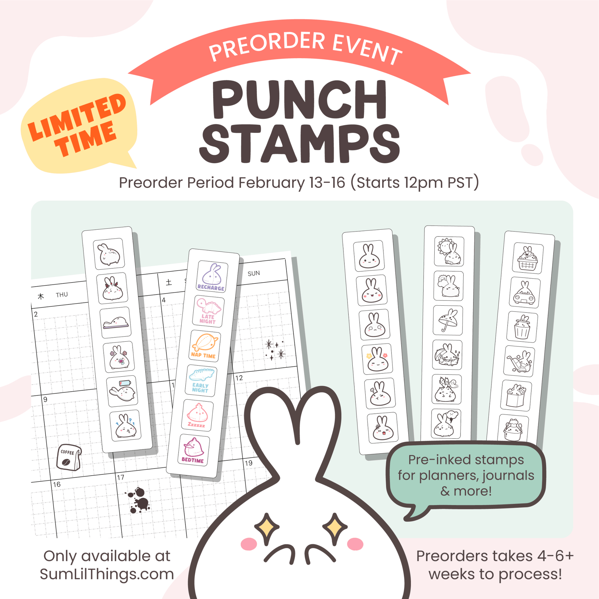 PREORDER Punch Stamps (10 Designs) - SumLilThings