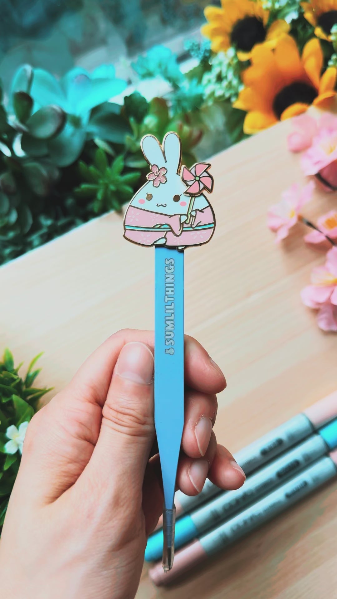 Load video: Enamel Tweezer - Lil' Sakura Pinwheel (Interactive)