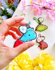 Puffy Keychain - Triceratops - SumLilThings