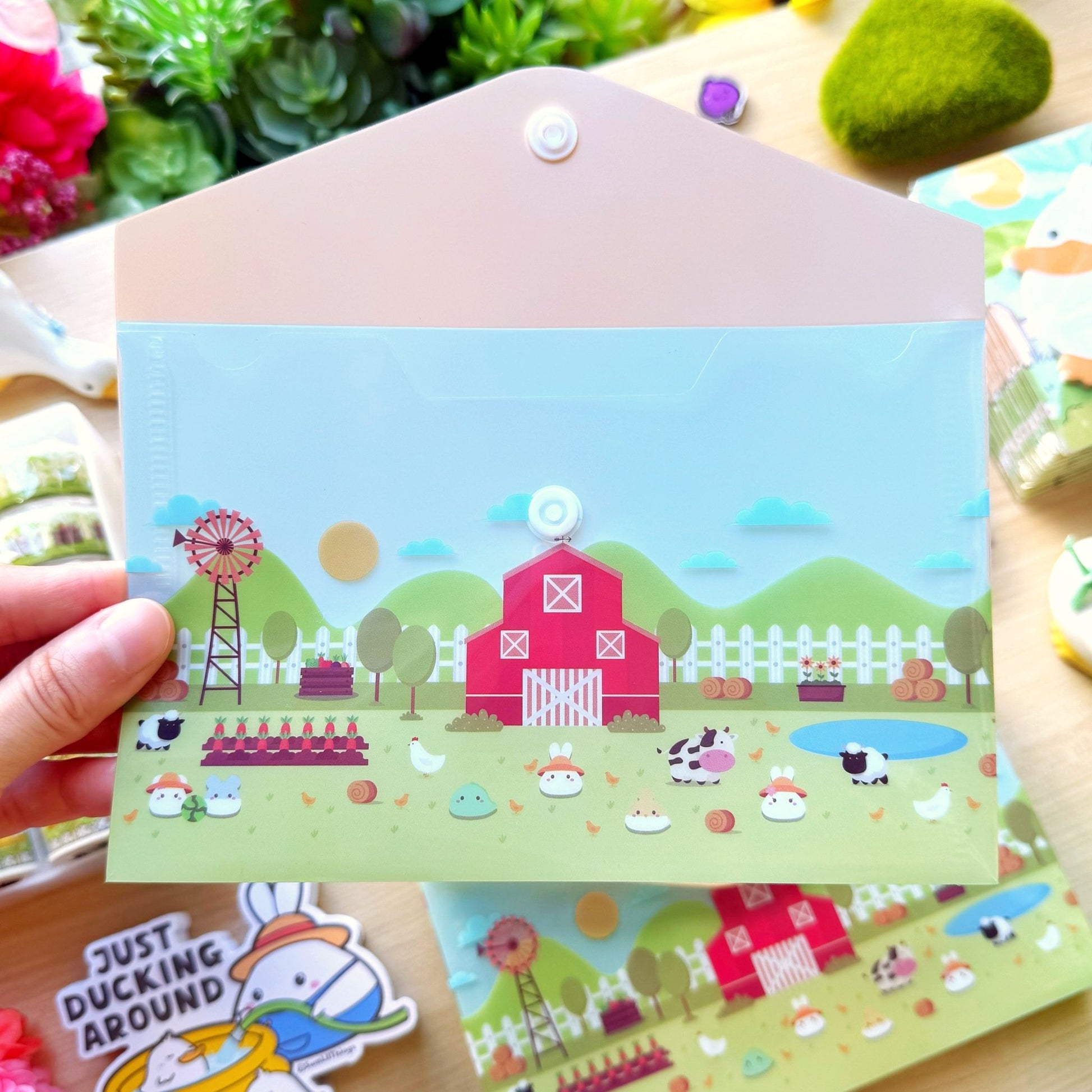 PVC Sticker Pocket - Lil' Pasture Pals - SumLilThings
