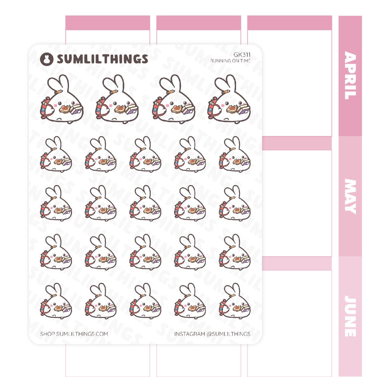 Running on Time Stickers - SumLilThings