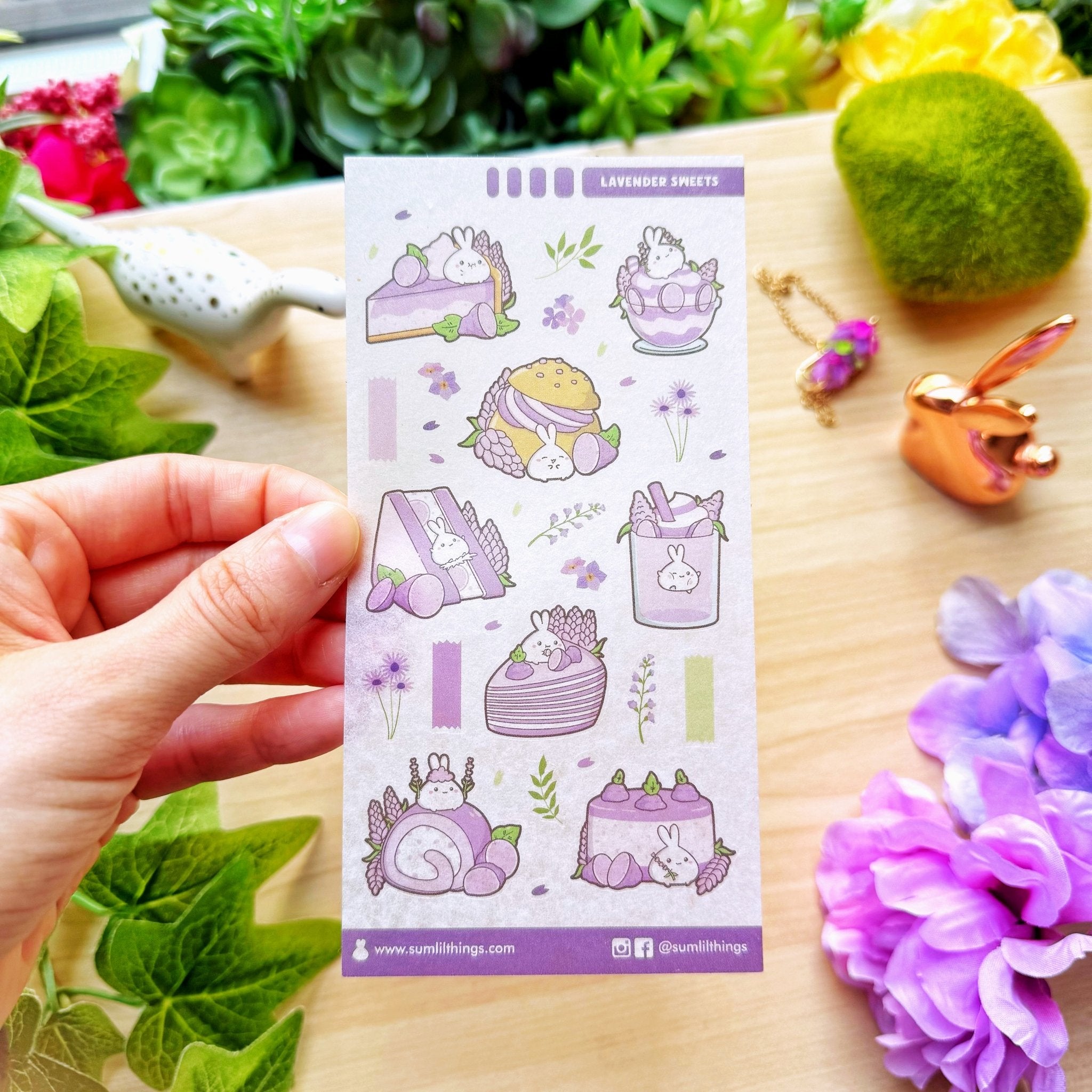 Seal Sticker - Lavender Sweets - Washi - SumLilThings