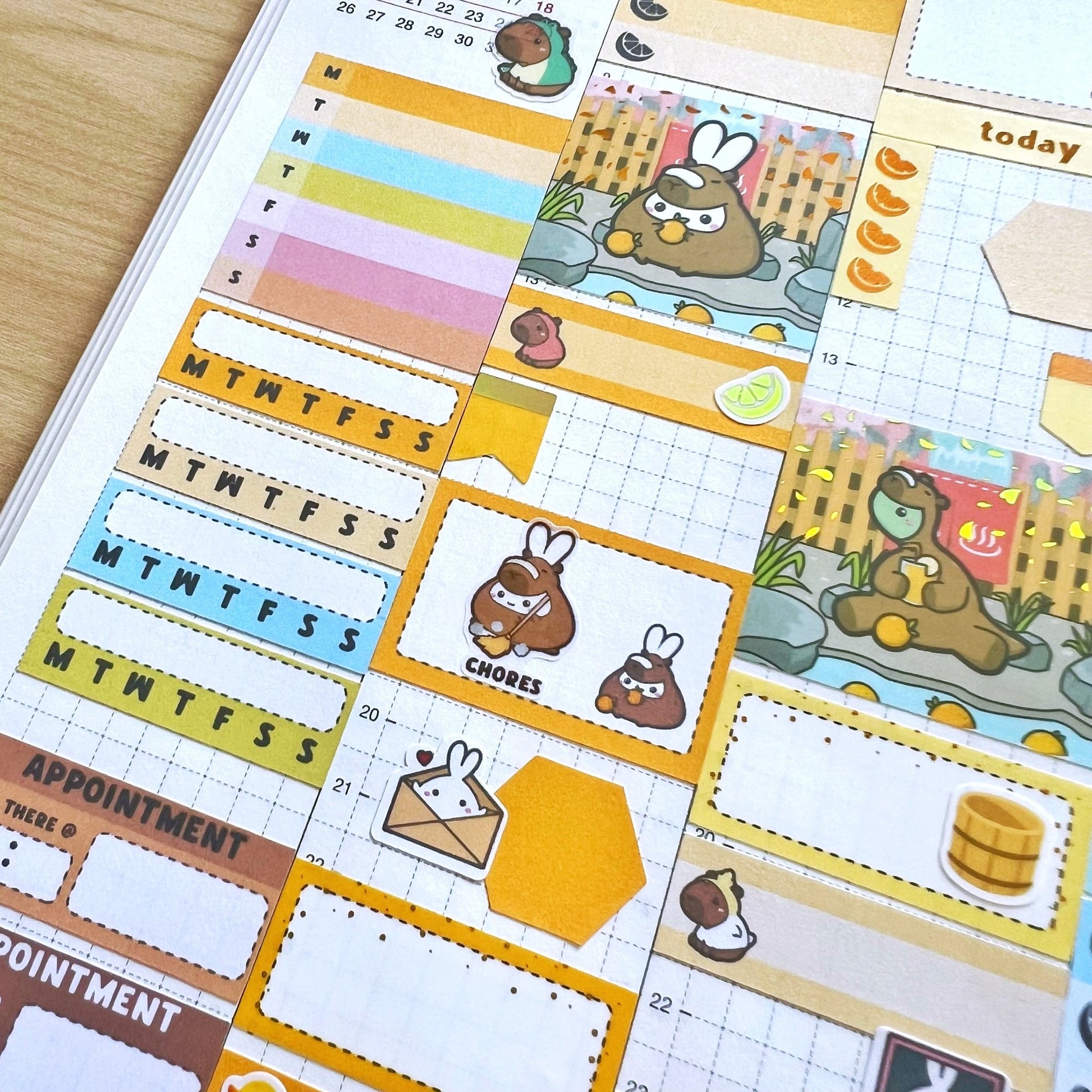 Seal Sticker - Lil' Capybara Life - Washi - SumLilThings