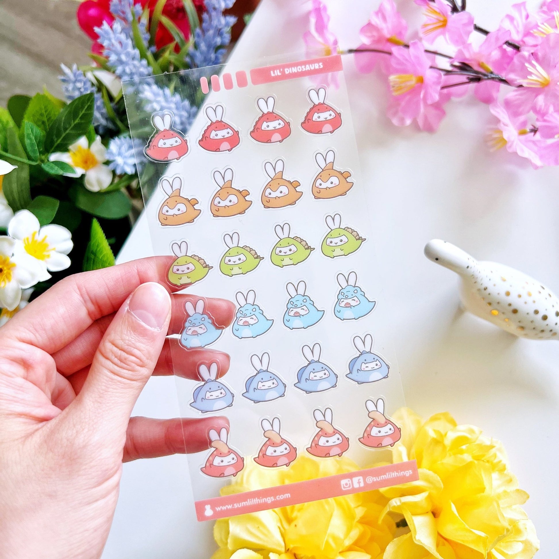 Seal Sticker - Lil' Dinosaurs - Transparent - SumLilThings