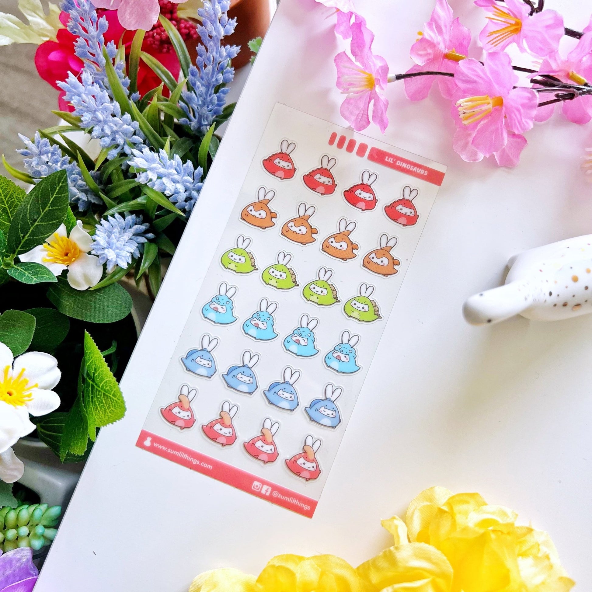 Seal Sticker - Lil' Dinosaurs - Transparent - SumLilThings