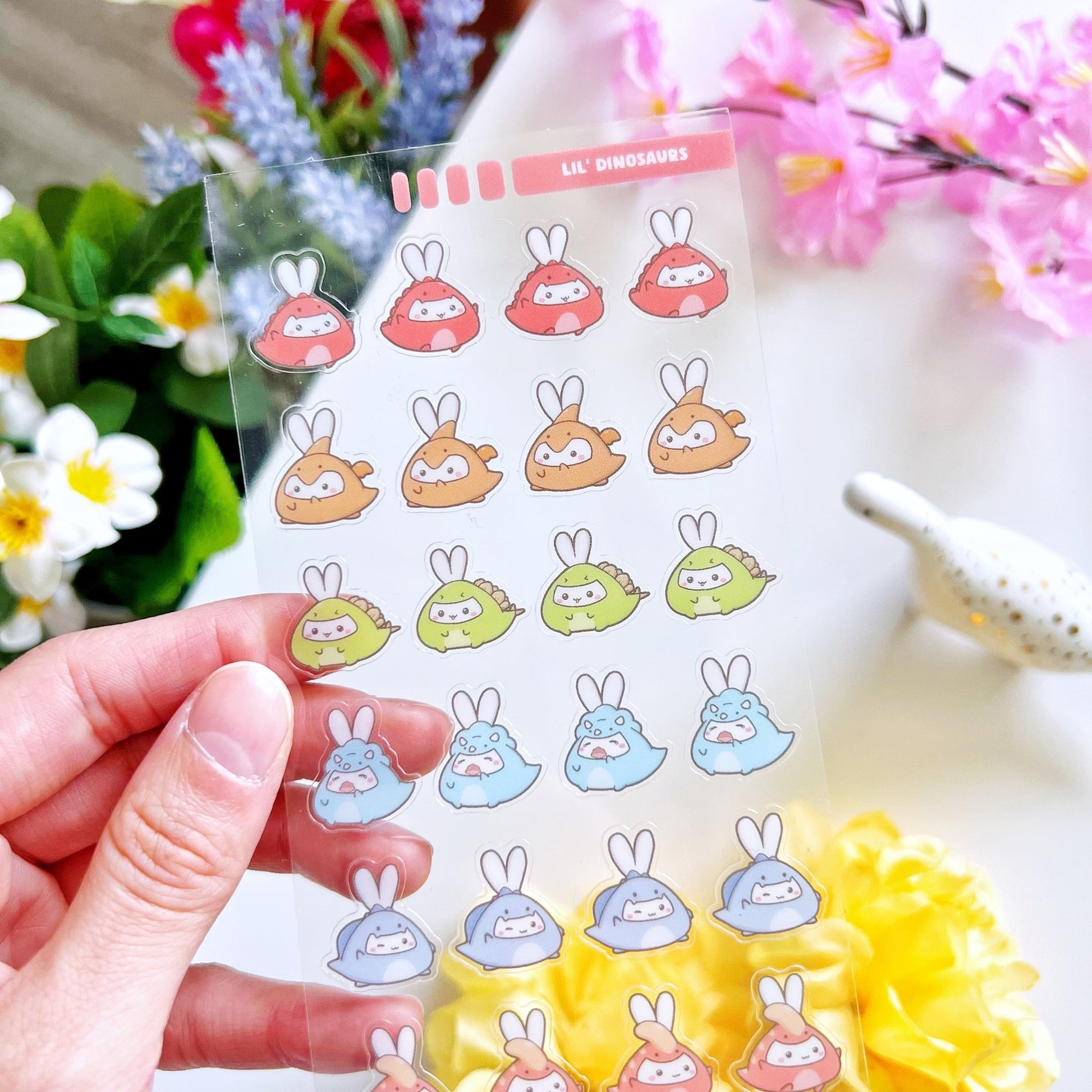Seal Sticker - Lil' Dinosaurs - Transparent - SumLilThings