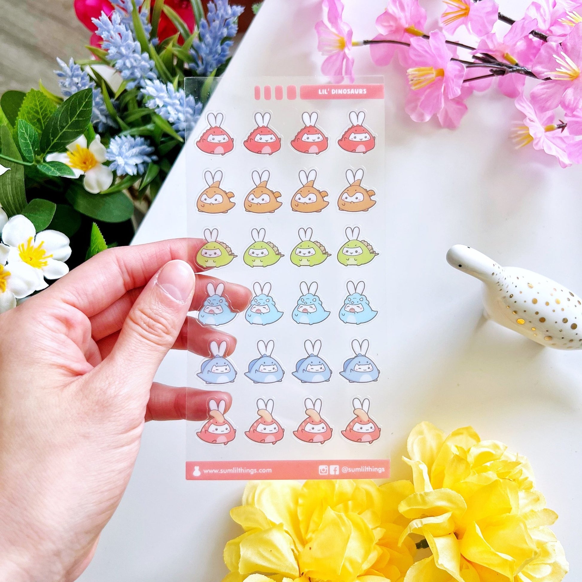 Seal Sticker - Lil' Dinosaurs - Transparent - SumLilThings