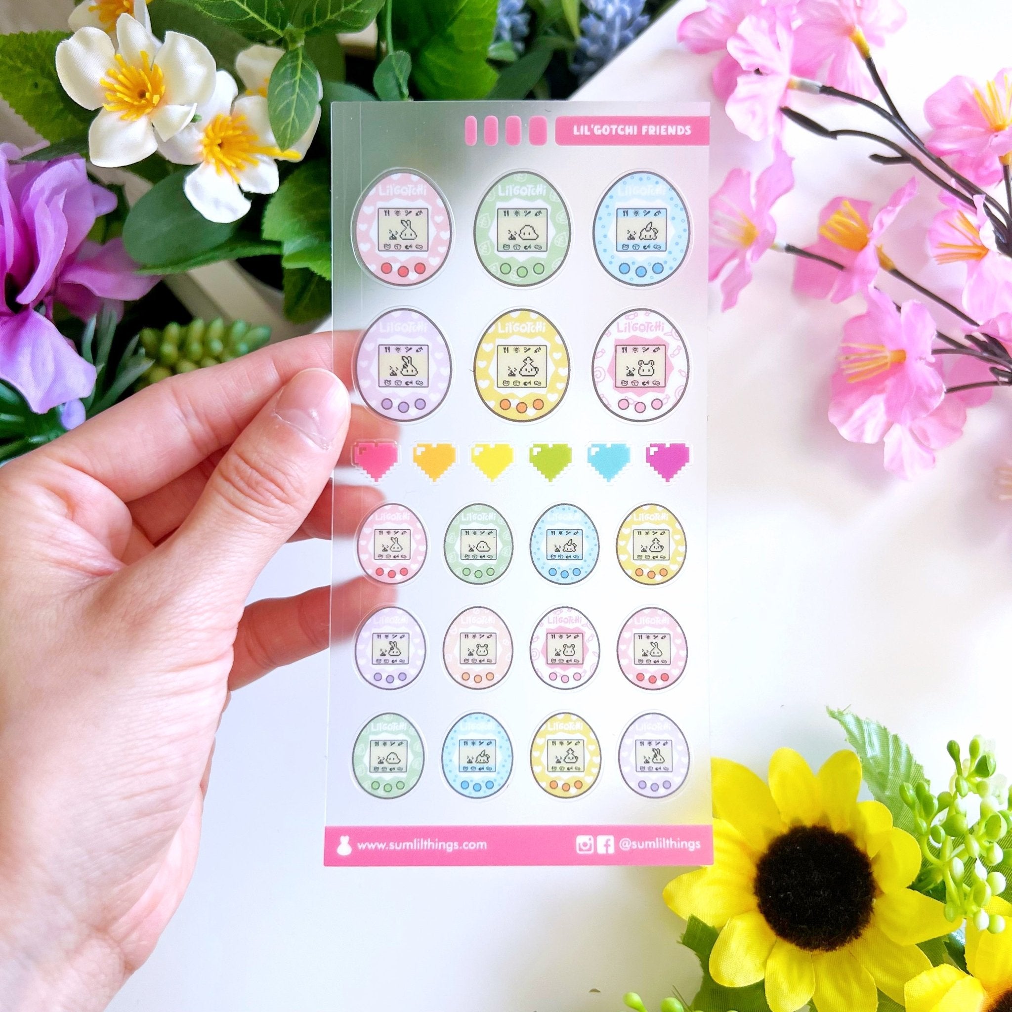 Seal Sticker - Lil’ Gotchi Friends - Transparent Matte - SumLilThings