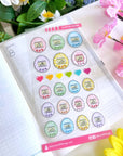 Seal Sticker - Lil’ Gotchi Friends - Transparent Matte - SumLilThings