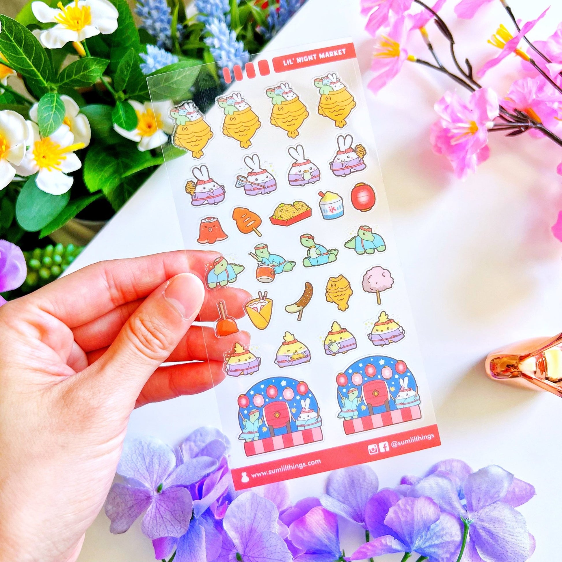 Seal Sticker - Lil' Night Market - Transparent - SumLilThings