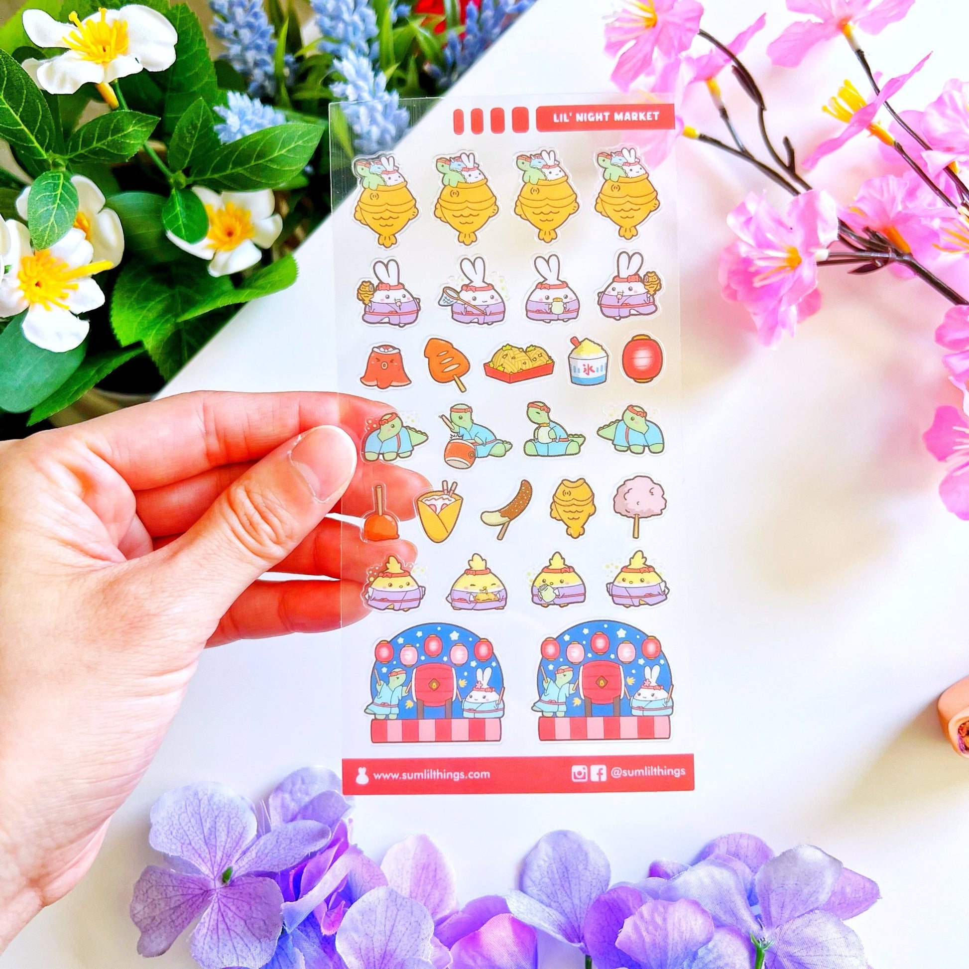 Seal Sticker - Lil' Night Market - Transparent - SumLilThings