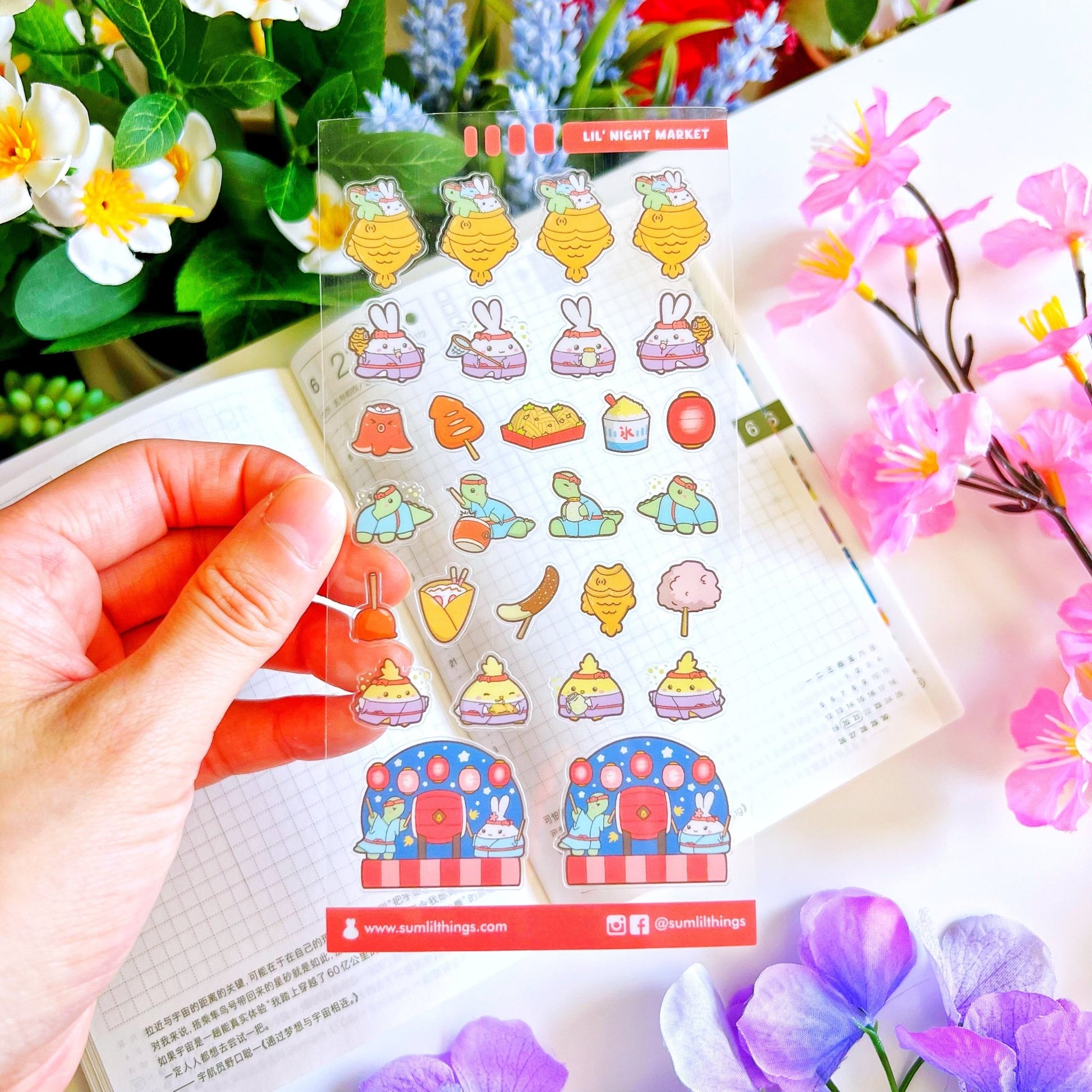 Seal Sticker - Lil' Night Market - Transparent - SumLilThings