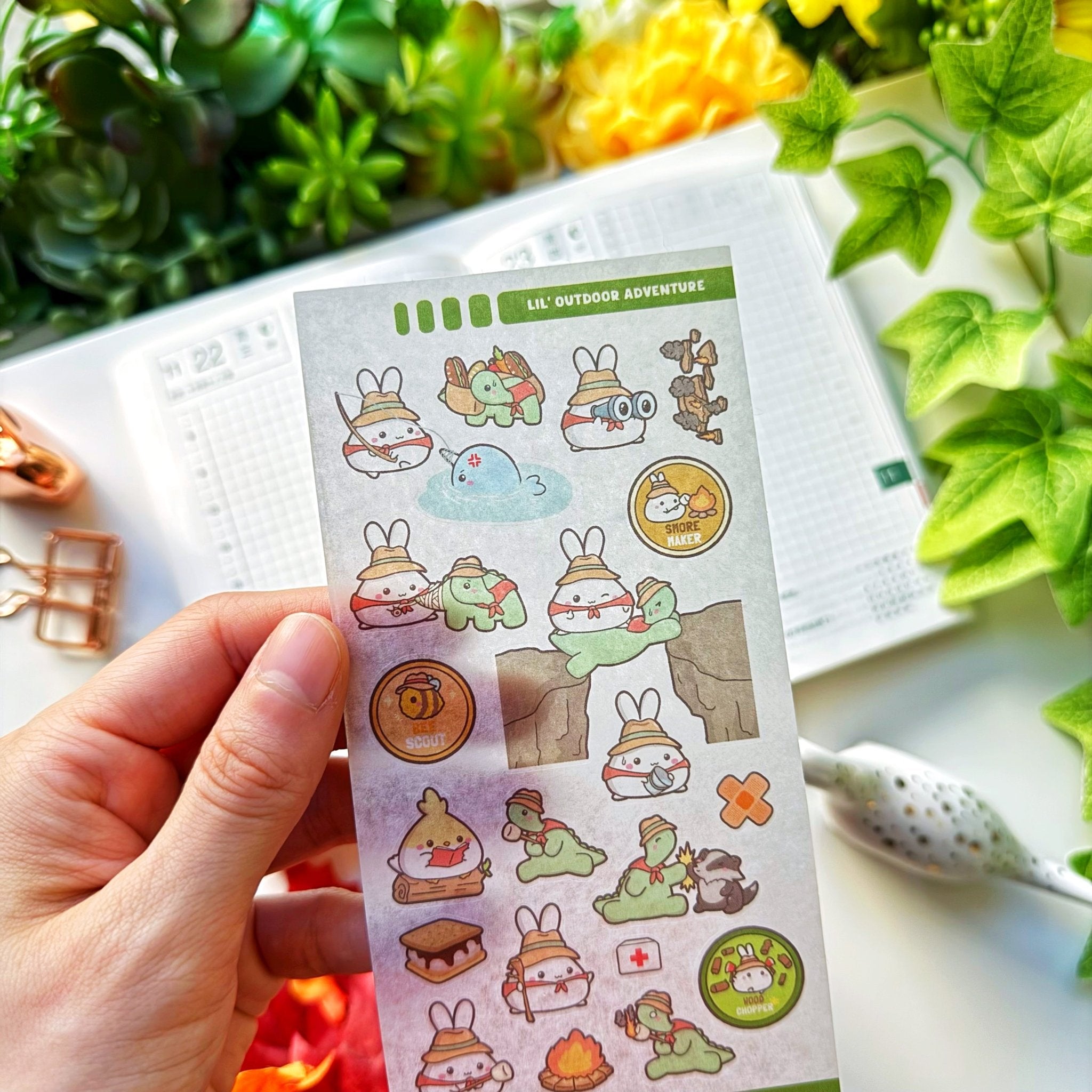 Seal Sticker - Lil' Outdoor Adventure - Washi - SumLilThings