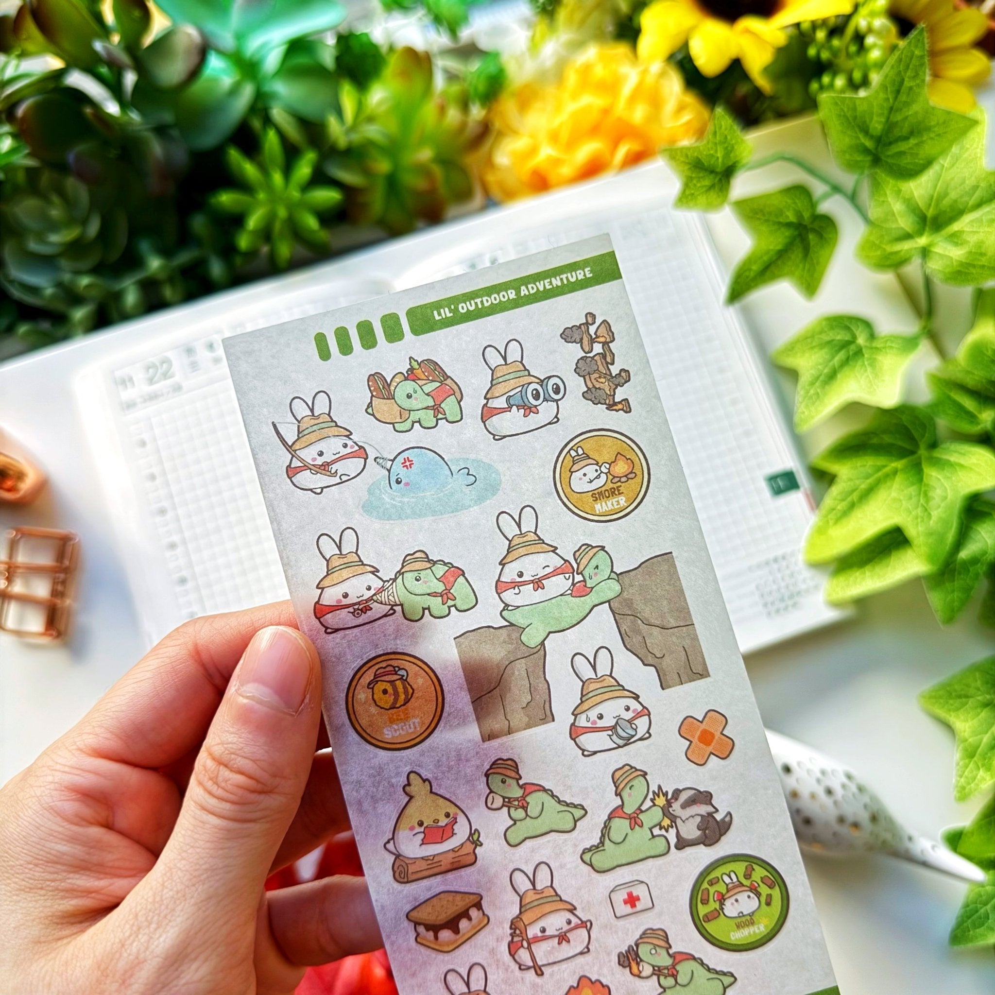 Seal Sticker - Lil' Outdoor Adventure - Washi - SumLilThings