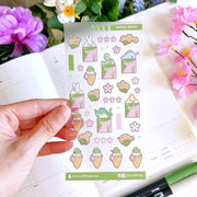 Seal Sticker - Matcha Munchies - Transparent Matte - SumLilThings
