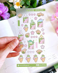 Seal Sticker - Matcha Munchies - Transparent Matte - SumLilThings