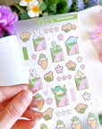 Seal Sticker - Matcha Munchies - Transparent Matte - SumLilThings