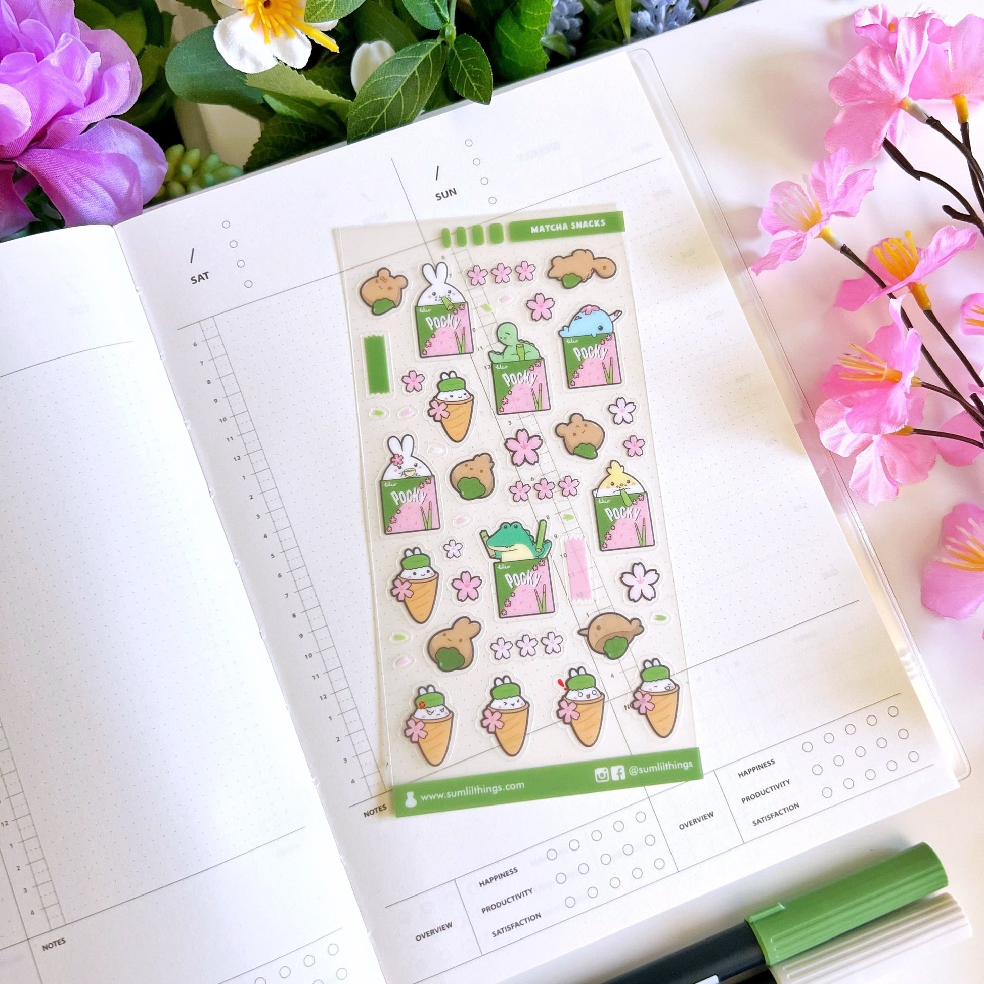 Seal Sticker - Matcha Munchies - Transparent Matte - SumLilThings
