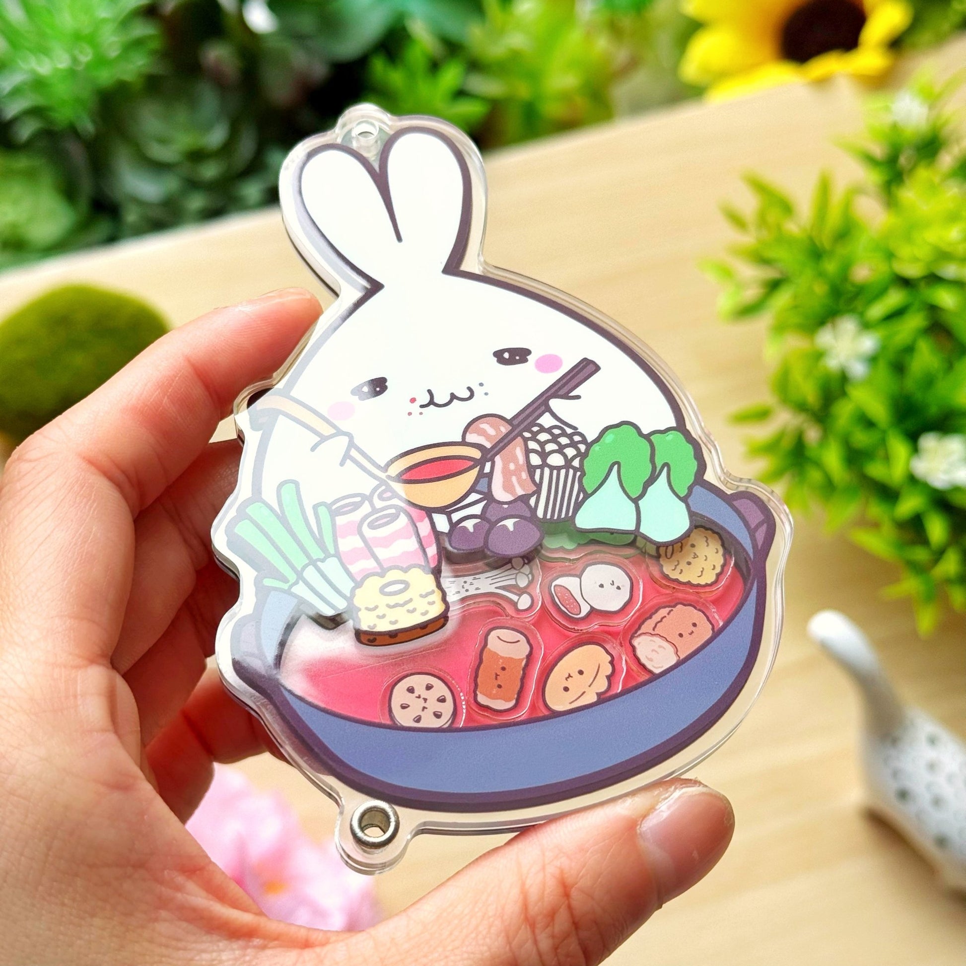 Shaker Keychain - Hot Pot (Refillable) with Blind Bag - SumLilThings