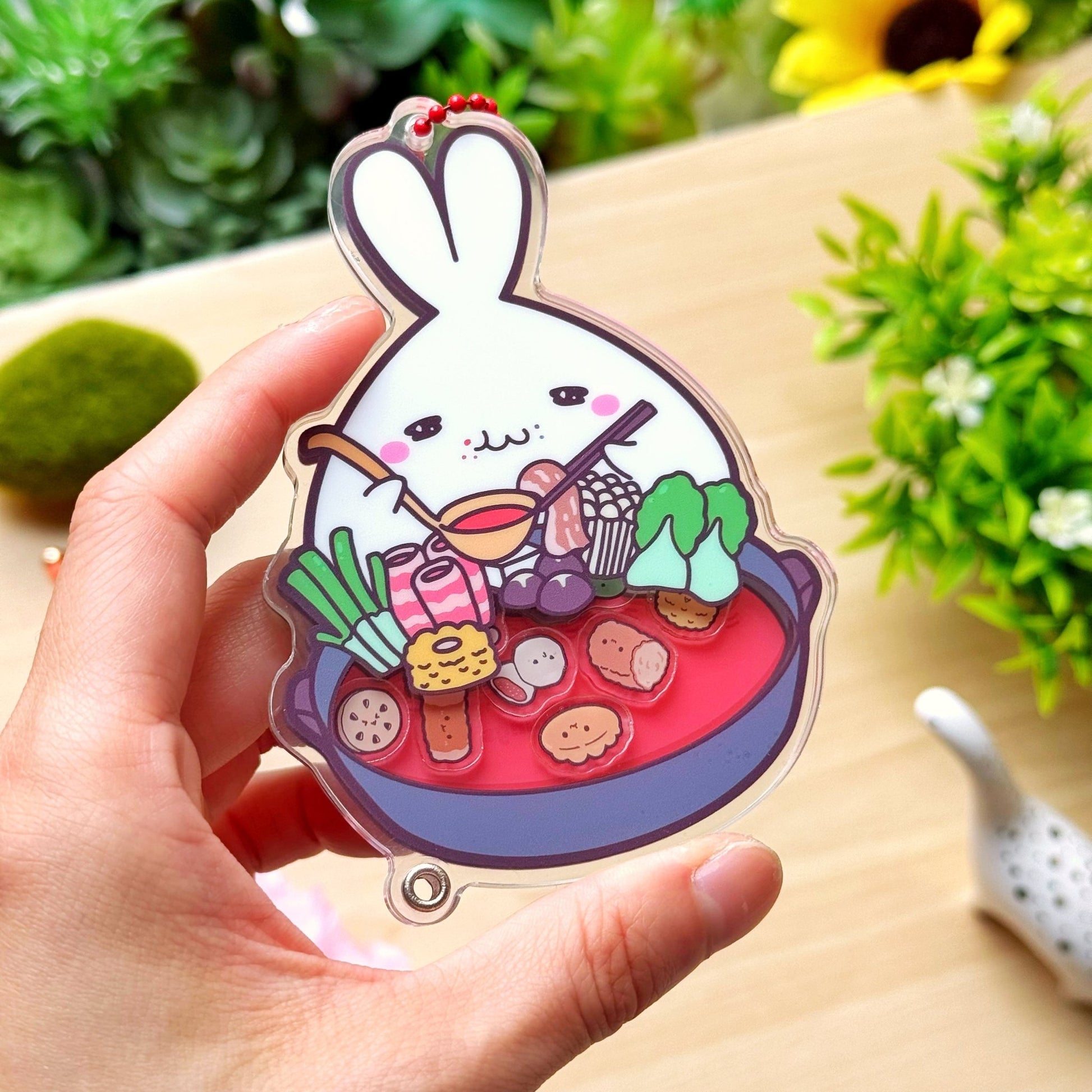 Shaker Keychain - Hot Pot (Refillable) with Blind Bag - SumLilThings