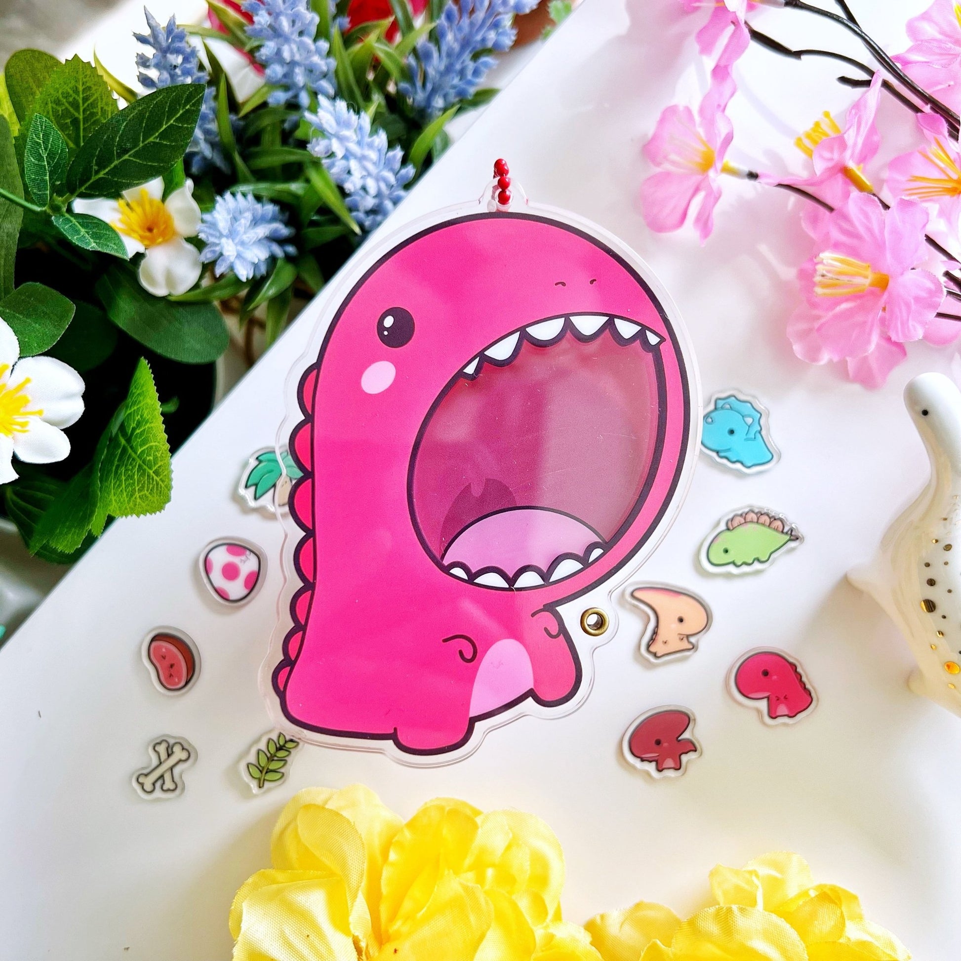 Shaker Keychain - TRex (Refillable) with Blind Bag - SumLilThings