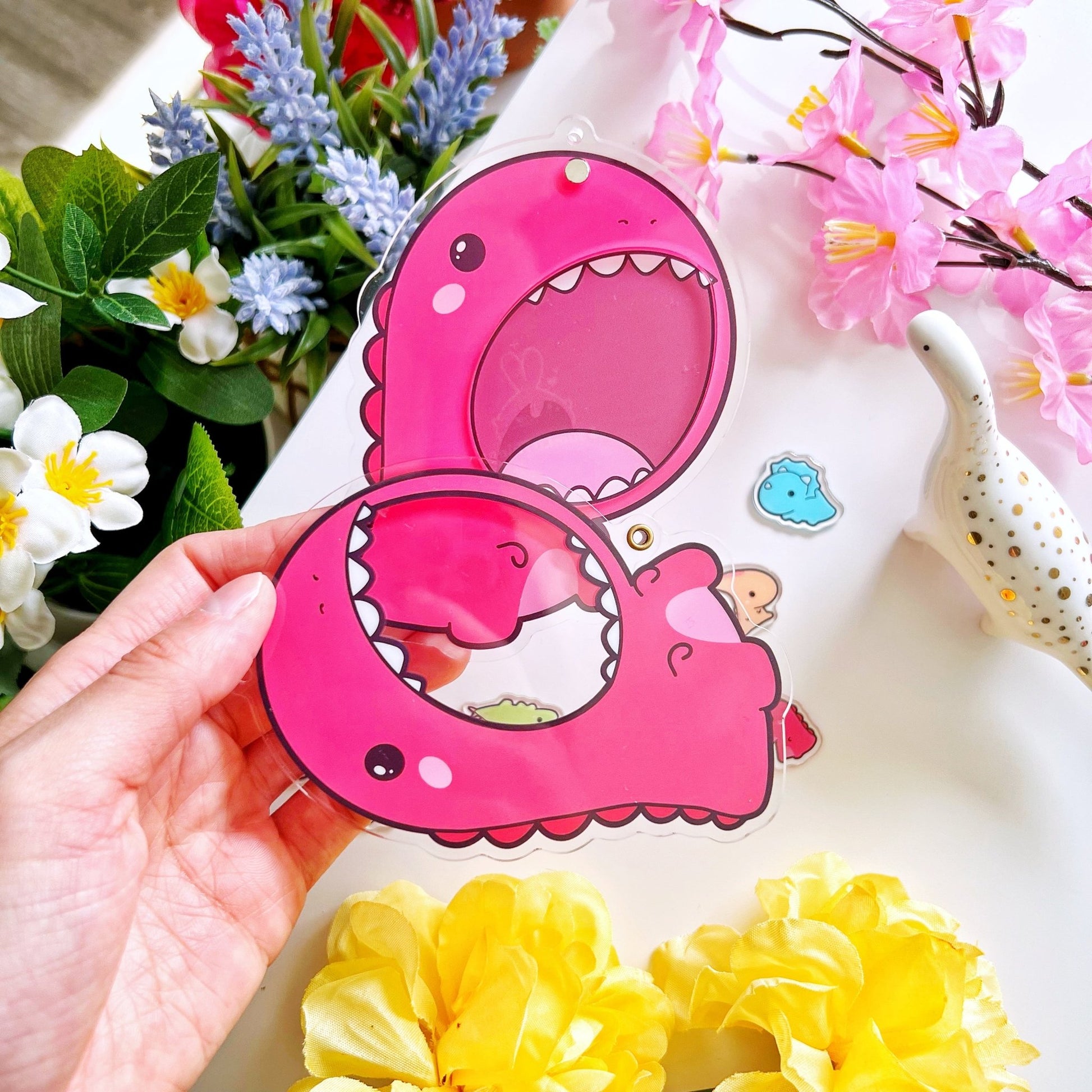 Shaker Keychain - TRex (Refillable) with Blind Bag - SumLilThings