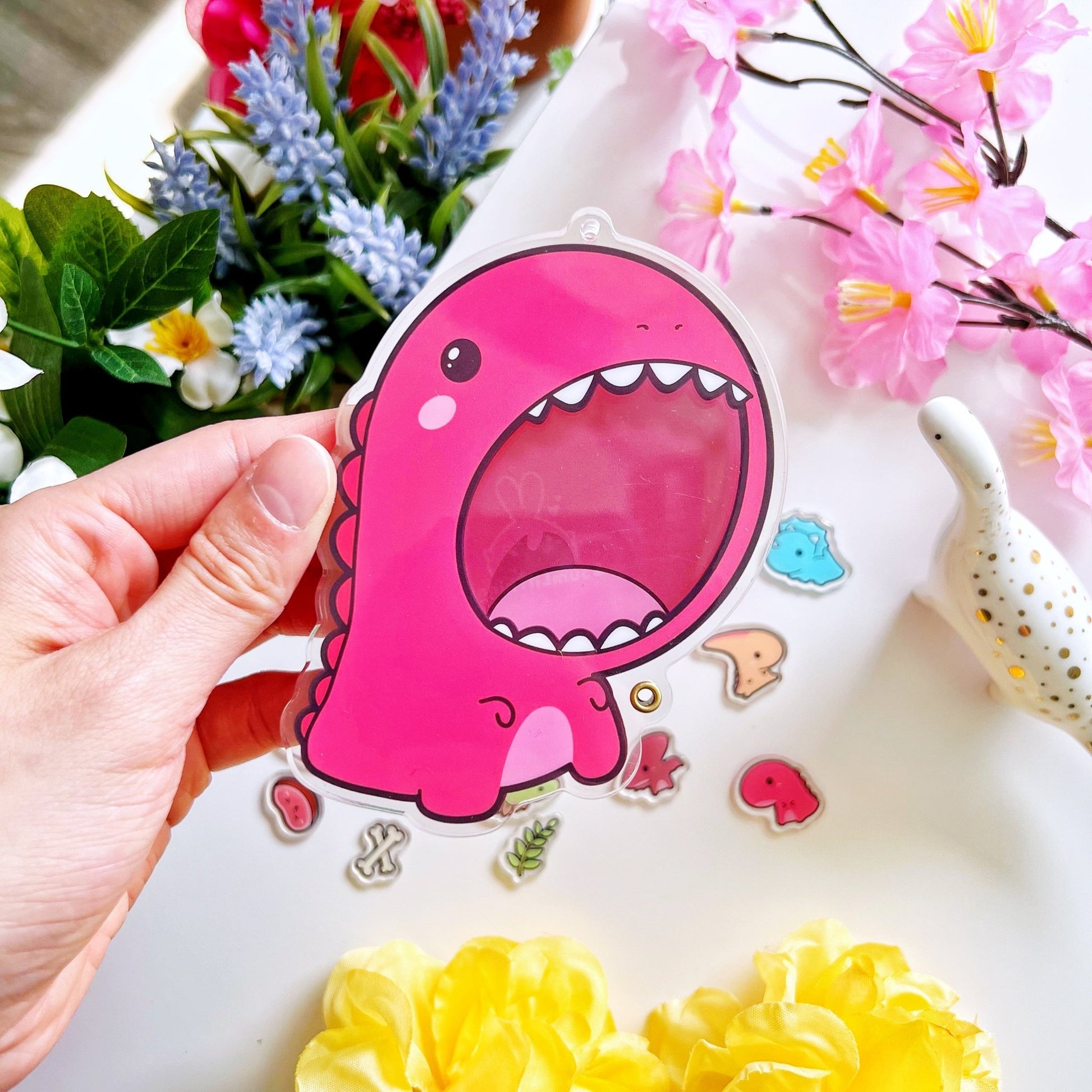 Shaker Keychain - TRex (Refillable) with Blind Bag - SumLilThings