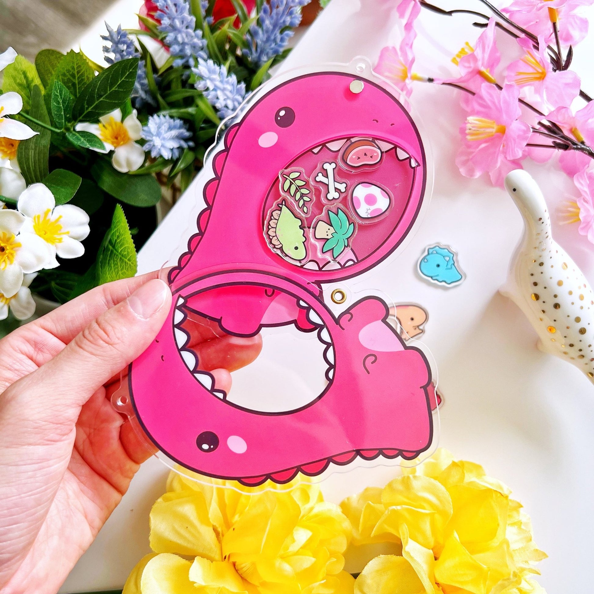 Shaker Keychain - TRex (Refillable) with Blind Bag - SumLilThings