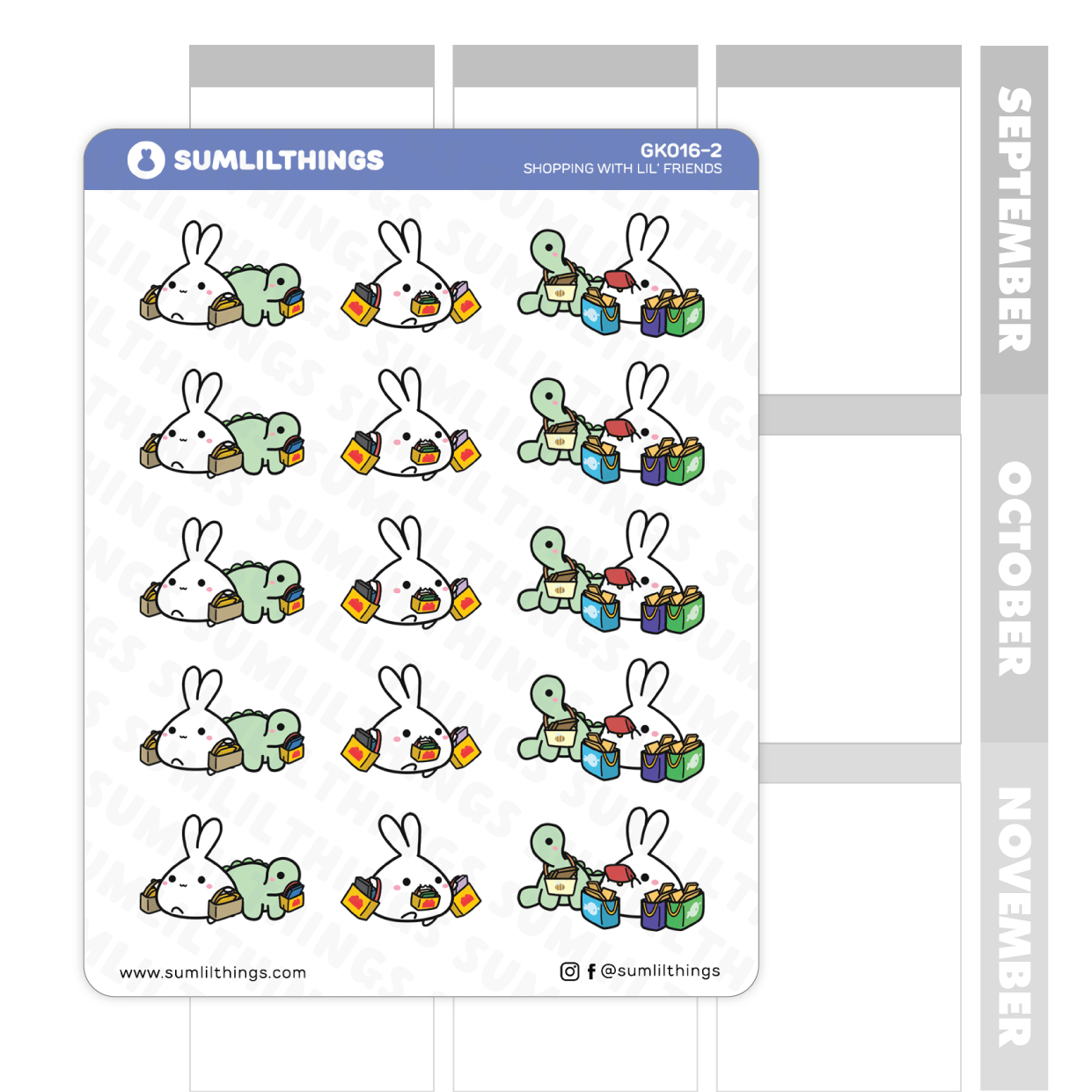 Shopping with Lil' Friends Stickers - SumLilThings