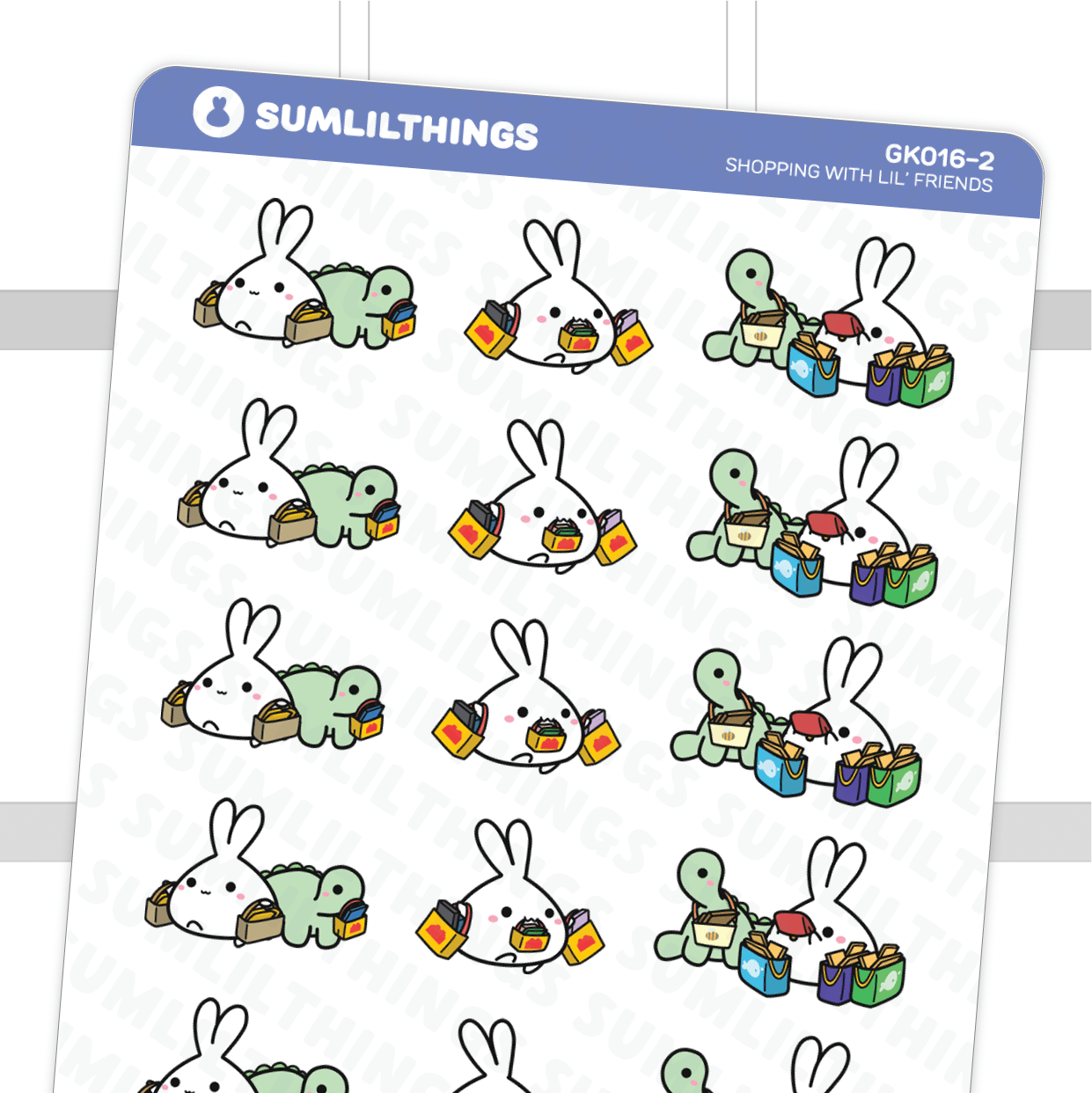 Shopping with Lil' Friends Stickers - SumLilThings