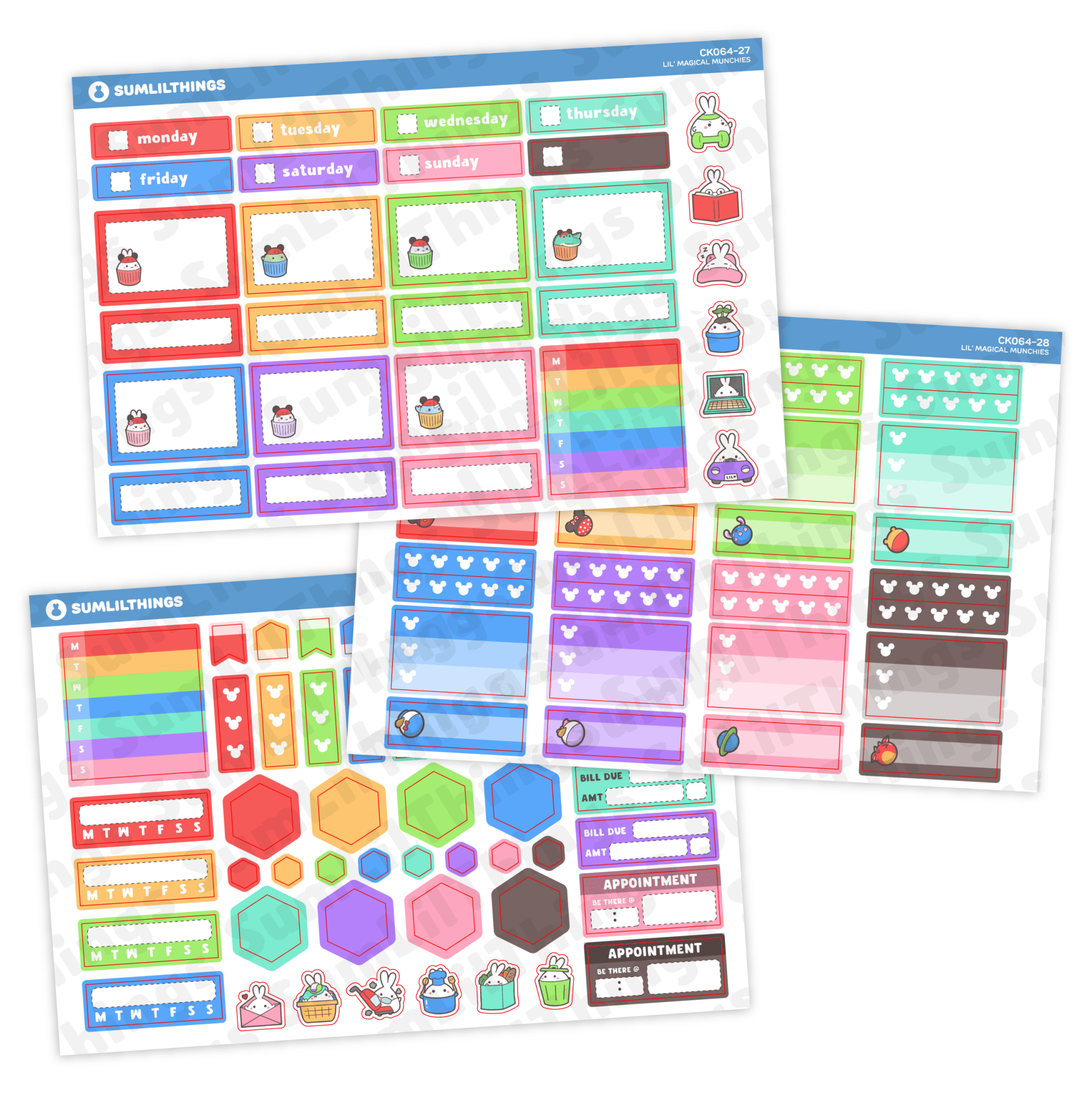 SLT Hobonichi COUSIN Sticker Subscription (3 - Month Plan) - SumLilThings