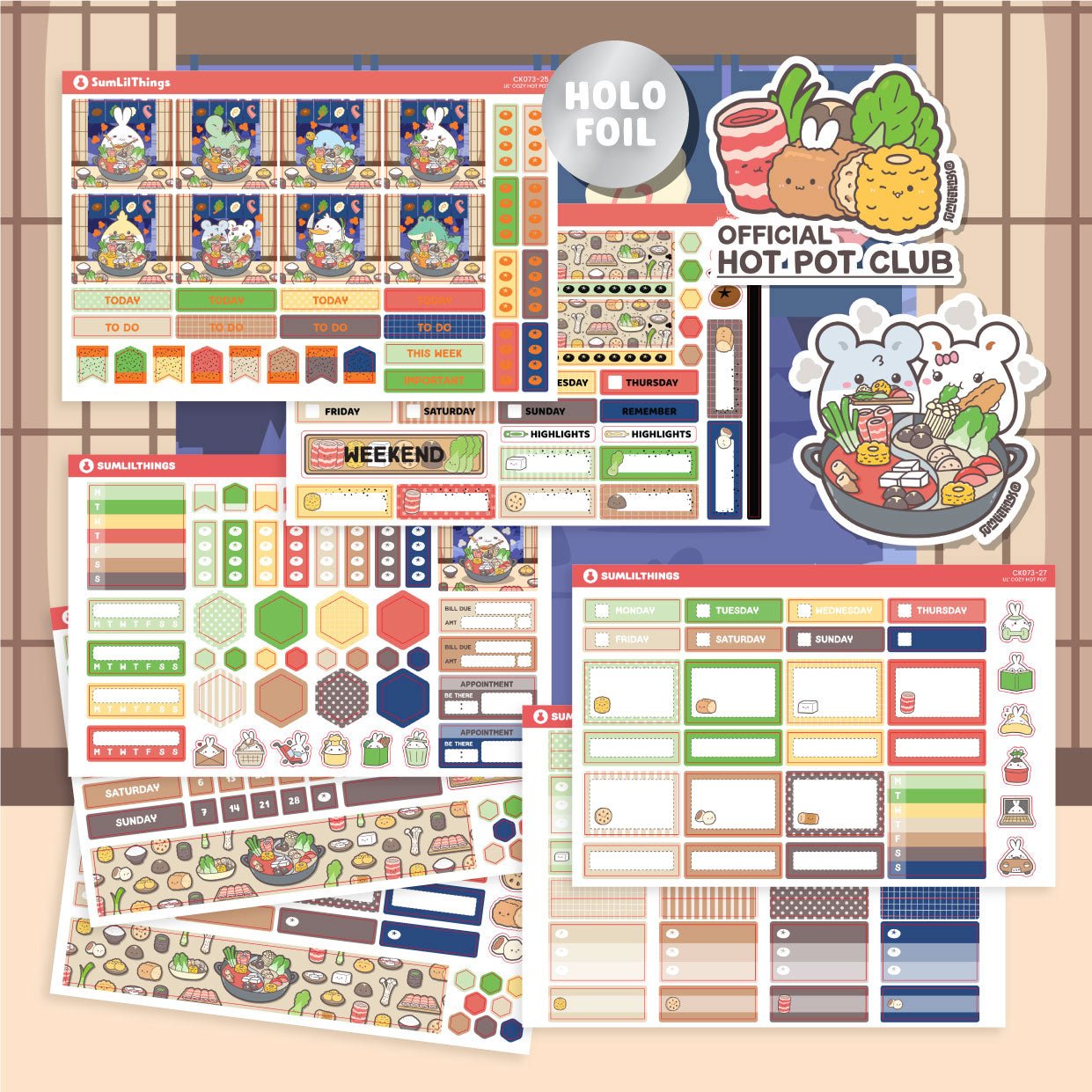 SLT Hobonichi COUSIN Sticker Subscription (3 - Month Plan) - SumLilThings